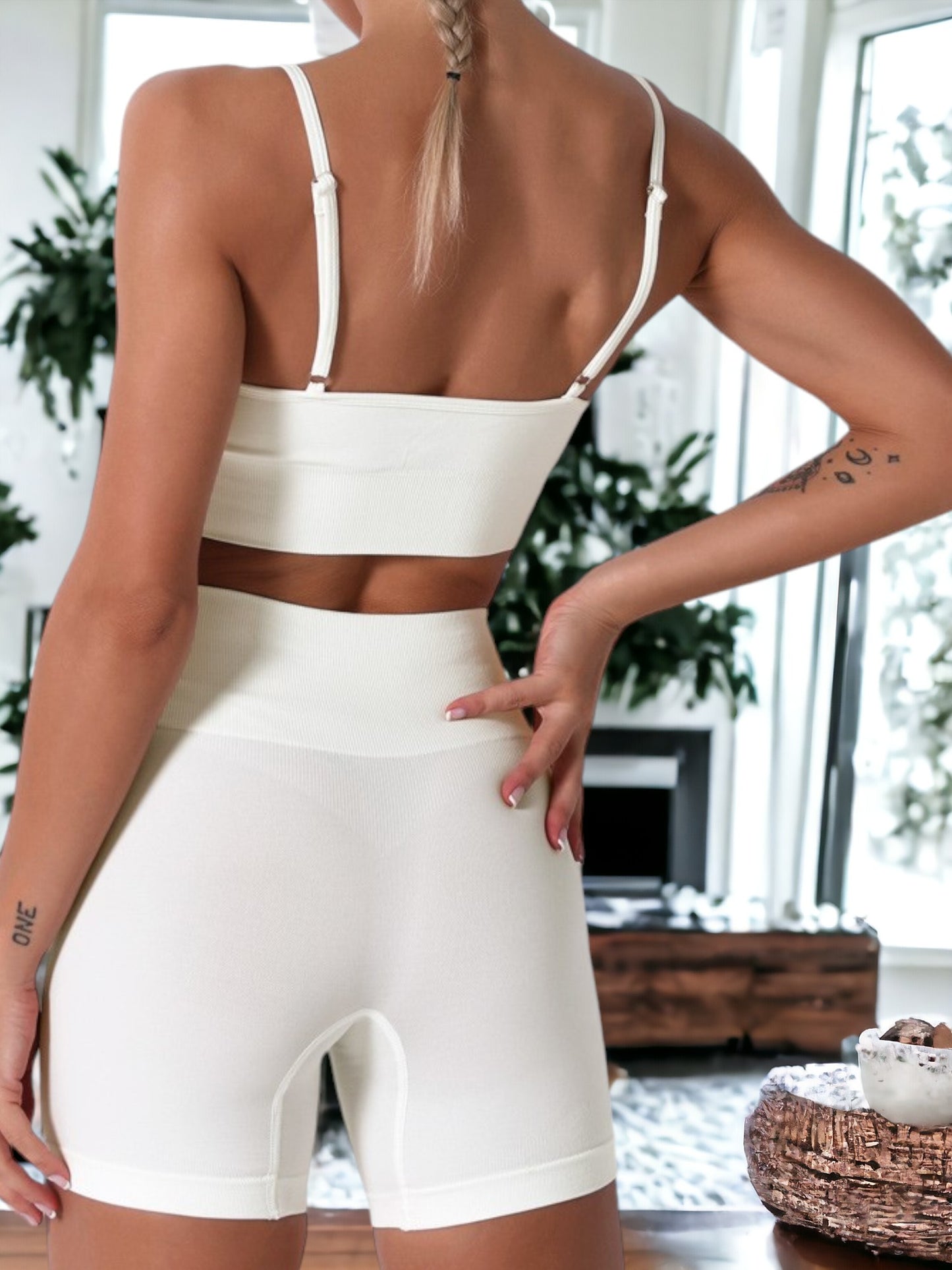 Traje de yoga sexy con tirantes para fitness