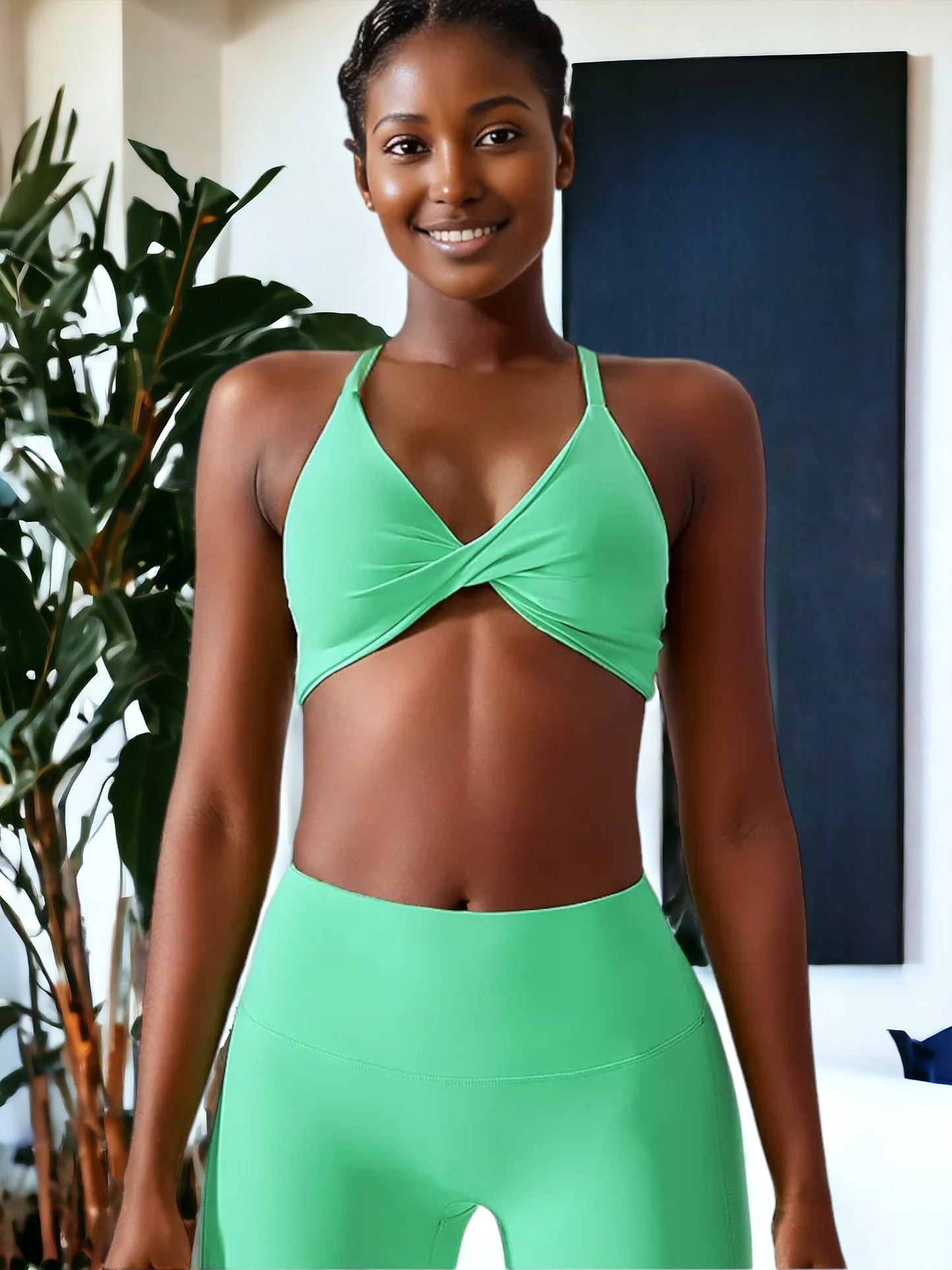 Tight-Fitting, Quick-Drying Sports Yoga Bra