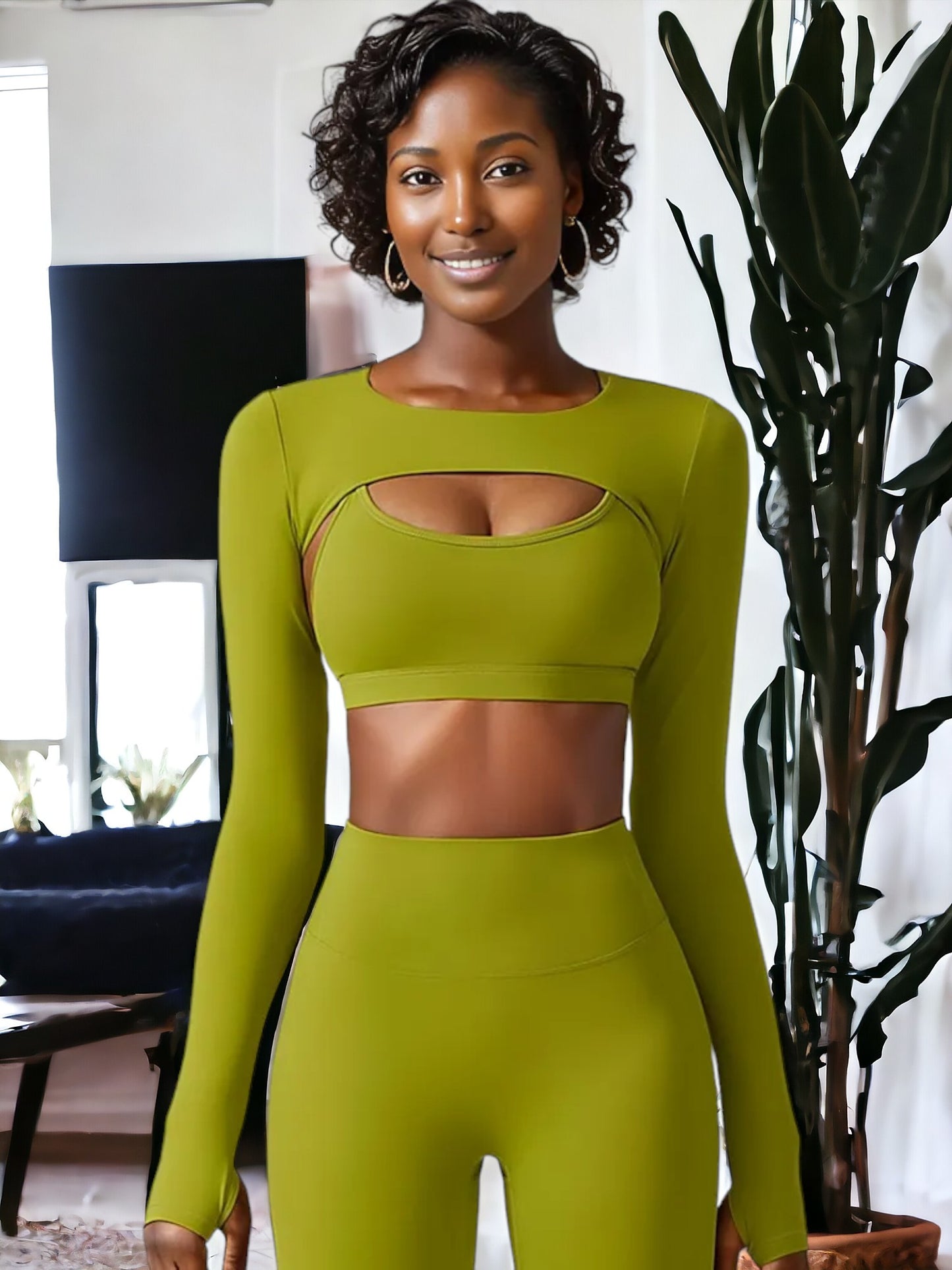 Waistcoat Long-Sleeved Shawl Yoga Top Cover-up