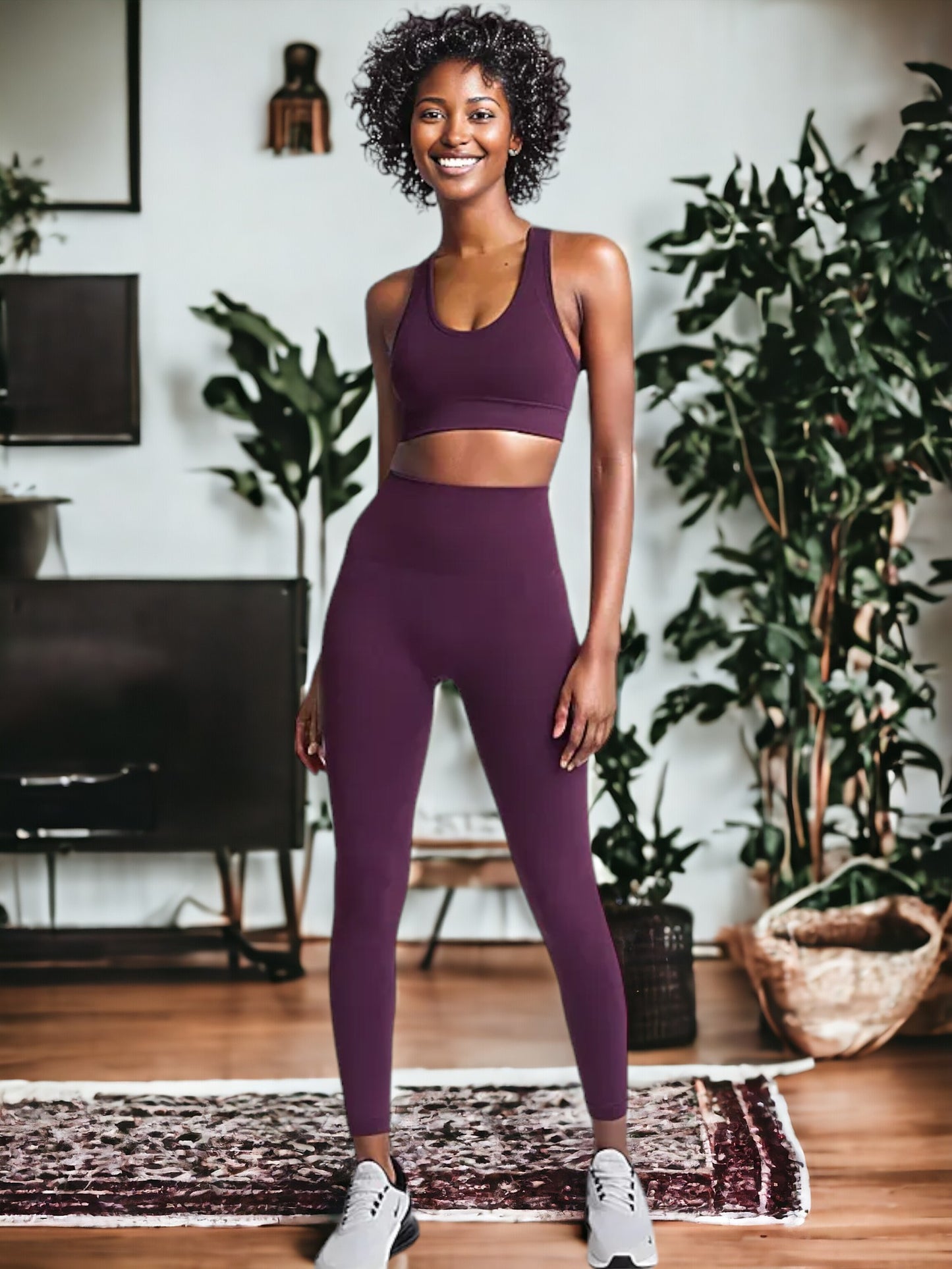 Ropa de yoga y fitness sin costuras que levanta los glúteos