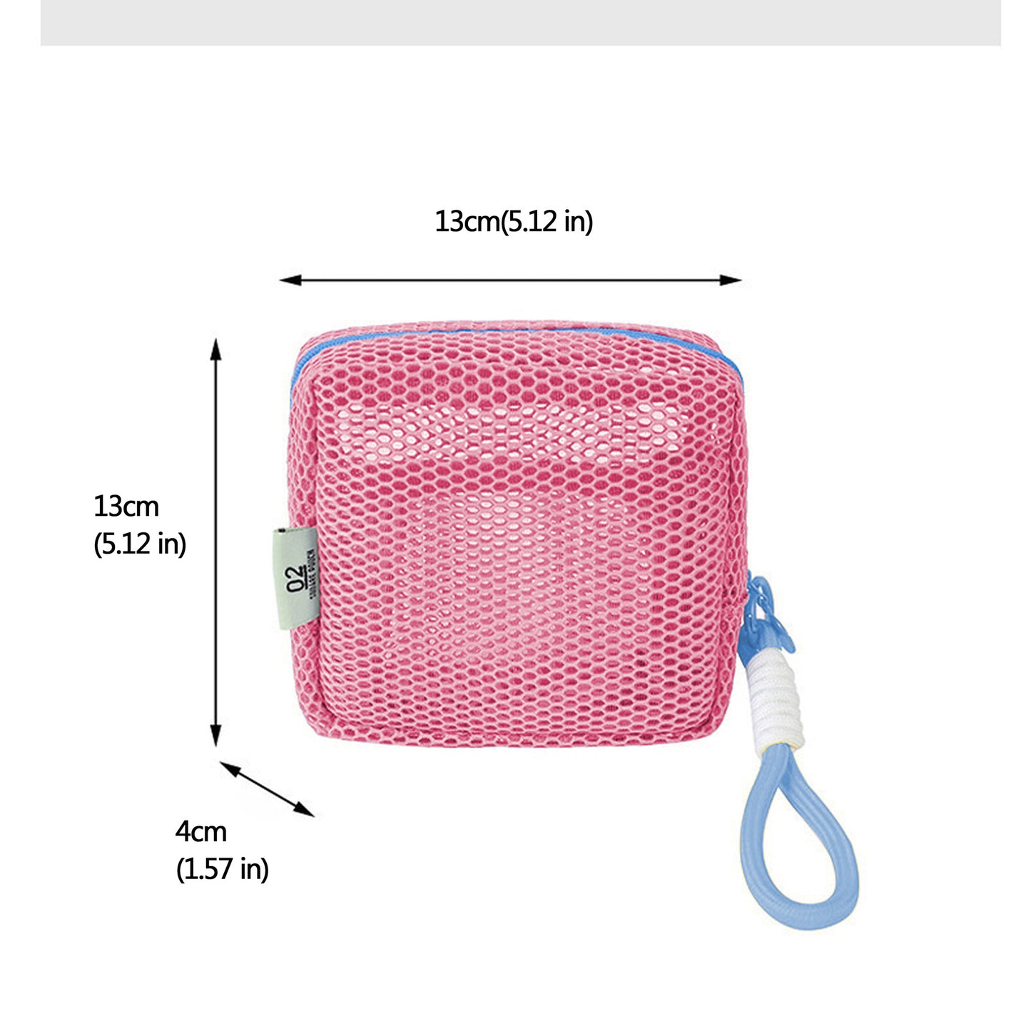 Anna-Kaci Women's Mesh Cosmetic Bag with Wrist Strap-Small Travel Organizer Pouch