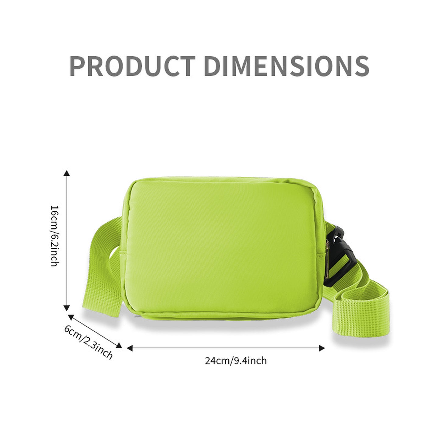Anna-Kaci Canvas Chest Bag - Compact Crossbody Shoulder Bag