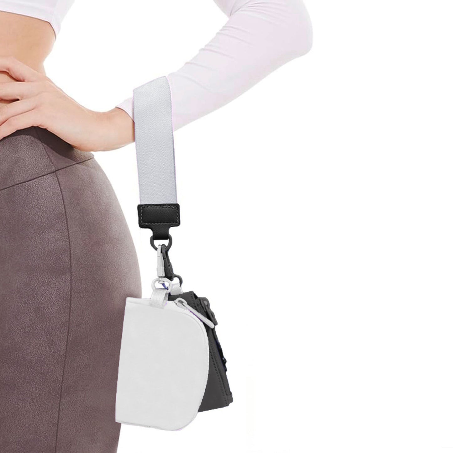 Anna-Kaci Dual - Pocket Hanging Wallet with Strap - Ideal for Cash, Cards and Small Items