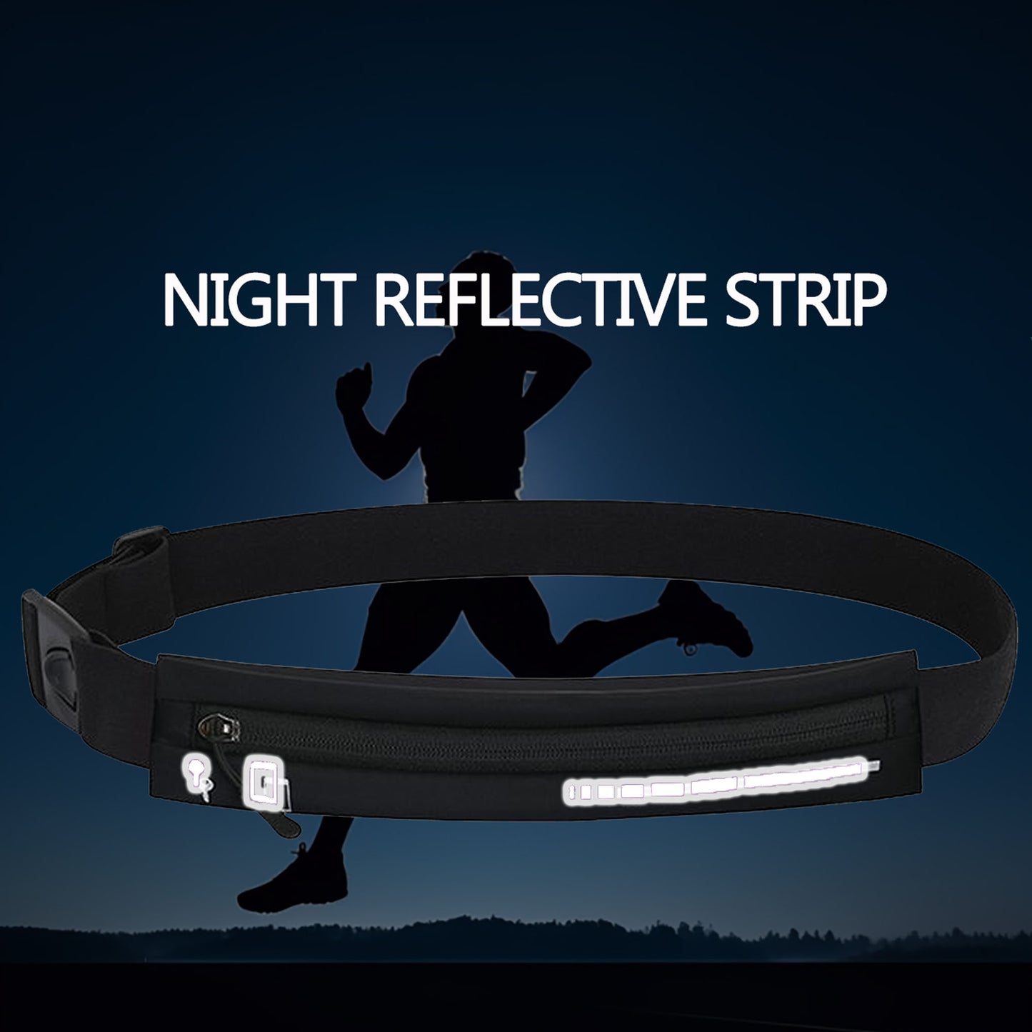 Anna-Kaci Adjustable Waist Bag - Splash - Proof Running Belt