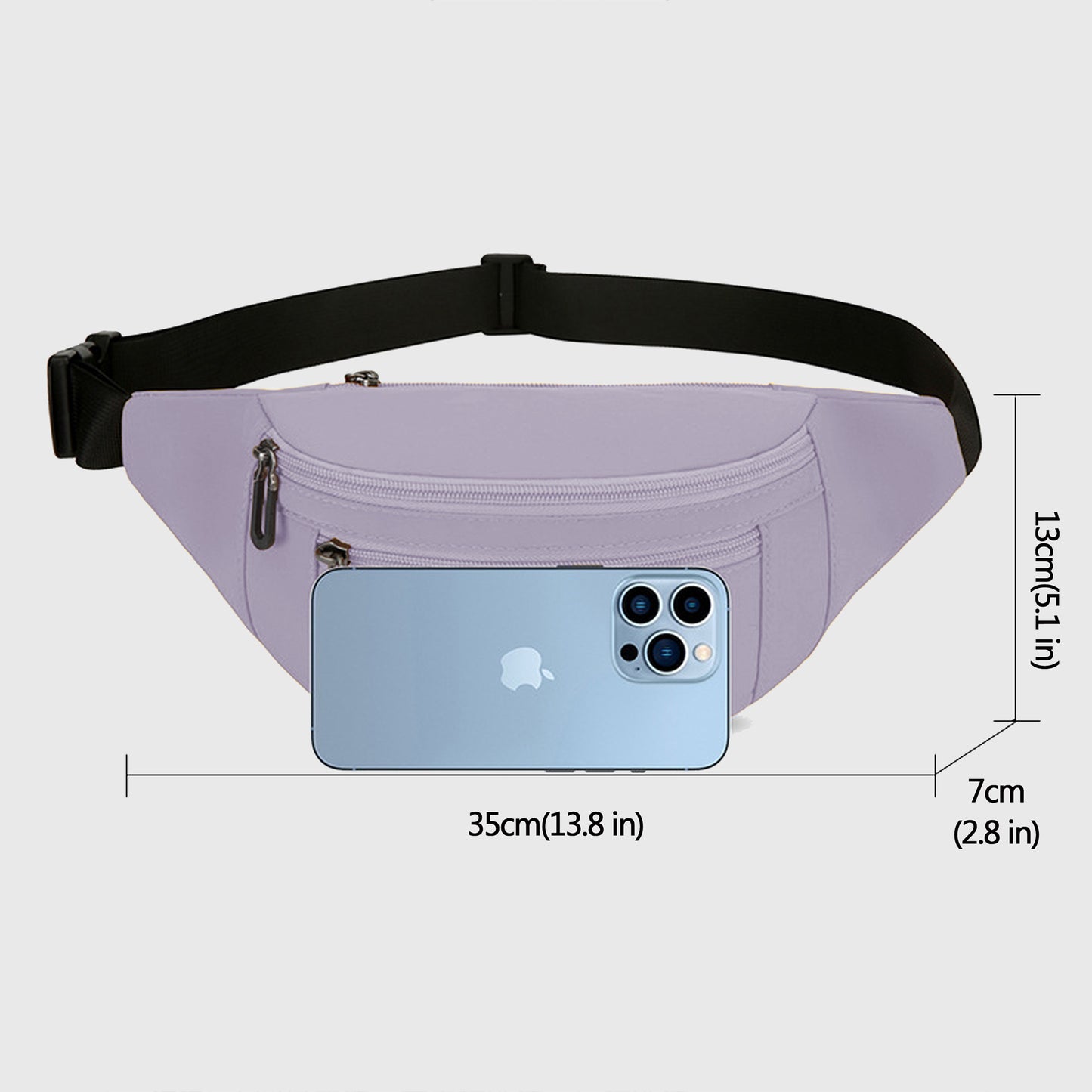 Anna-Kaci Women's Waist Bag - Multiple Zip Fanny Pack for Casual Outings
