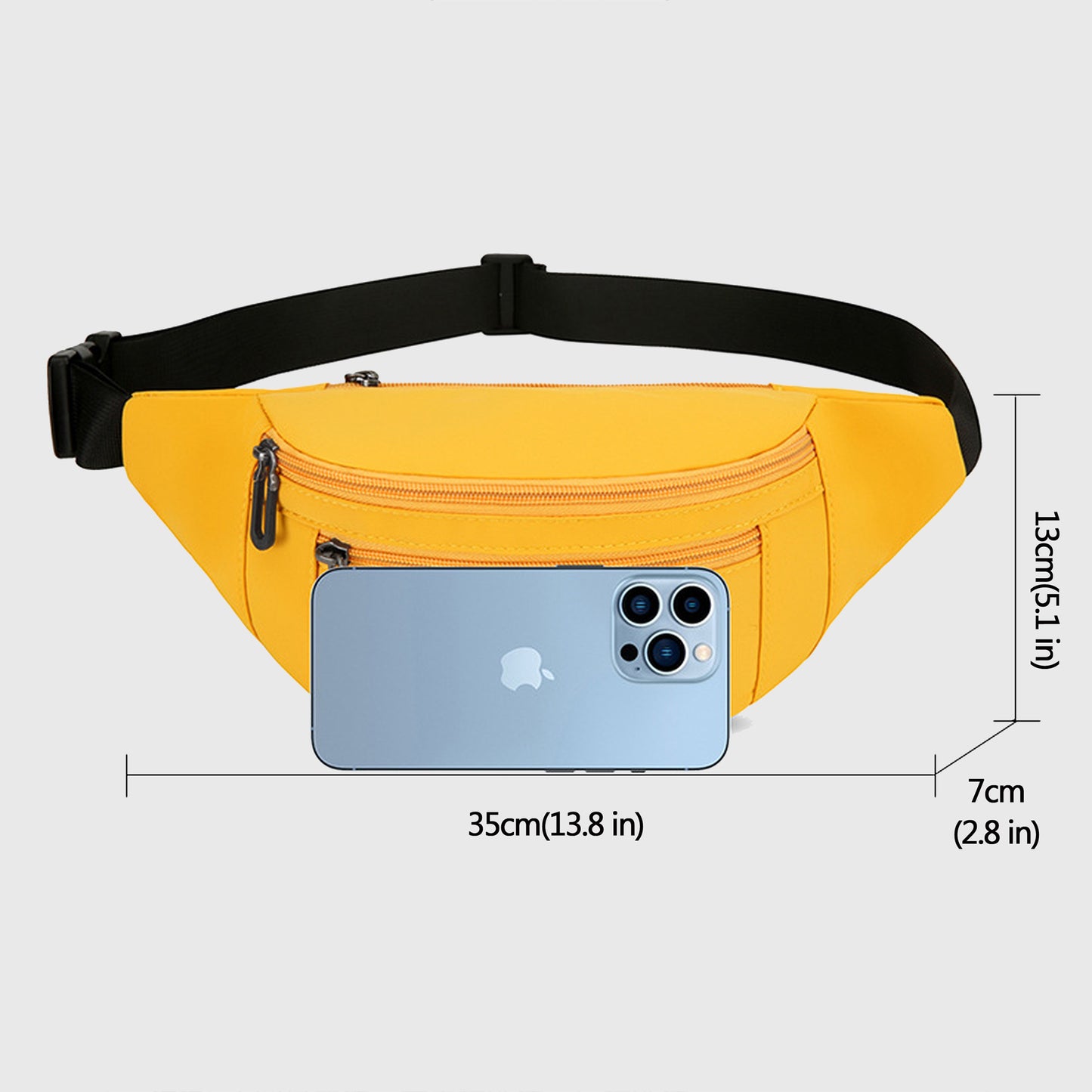 Anna-Kaci Women's Waist Bag - Multiple Zip Fanny Pack for Casual Outings