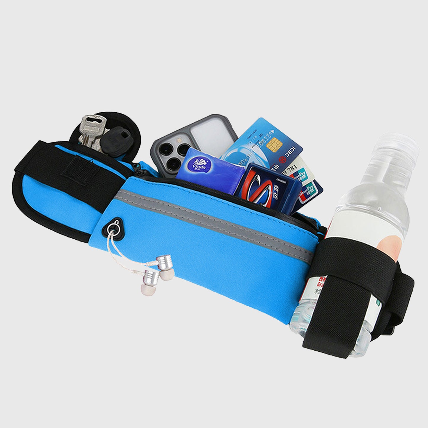 Anna-Kaci Running Waist Bag - Sporty Fanny Pack for Outdoor Activities