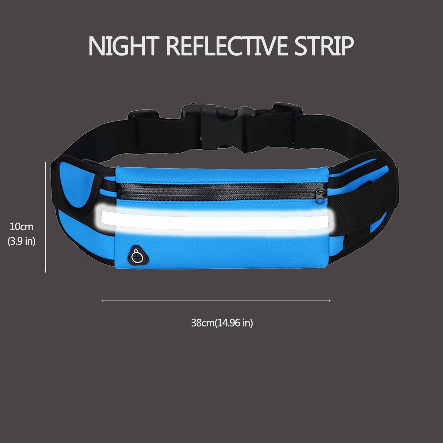 Anna-Kaci Running Waist Bag - Sporty Fanny Pack for Outdoor Activities