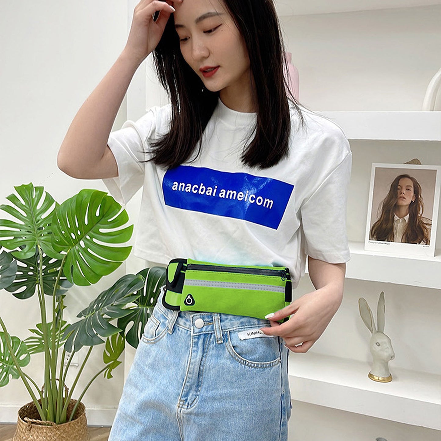 Anna-Kaci Running Waist Bag - Sporty Fanny Pack for Outdoor Activities