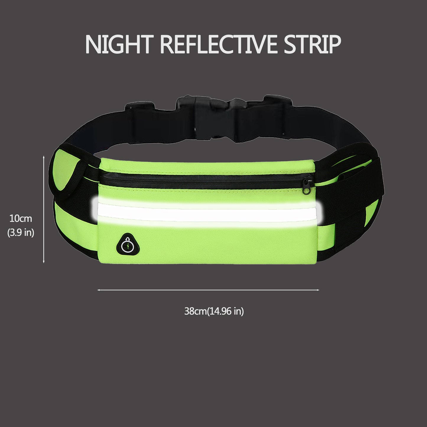 Anna-Kaci Running Waist Bag - Sporty Fanny Pack for Outdoor Activities