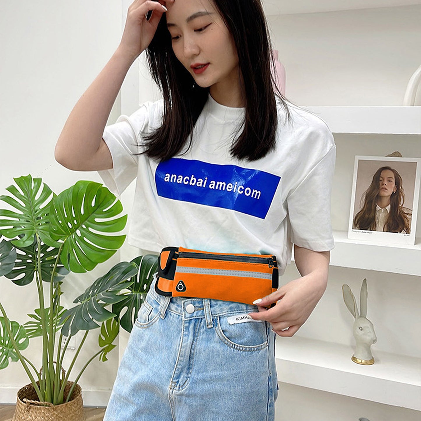 Anna-Kaci Running Waist Bag - Sporty Fanny Pack for Outdoor Activities