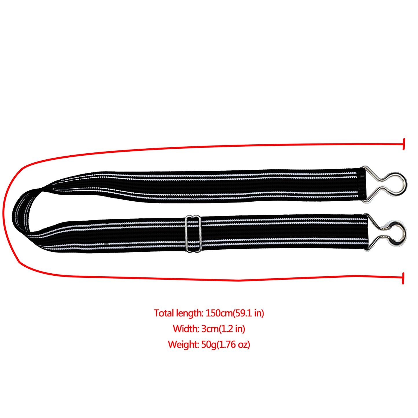 Anna-Kaci Adjustable Striped Waist Belt