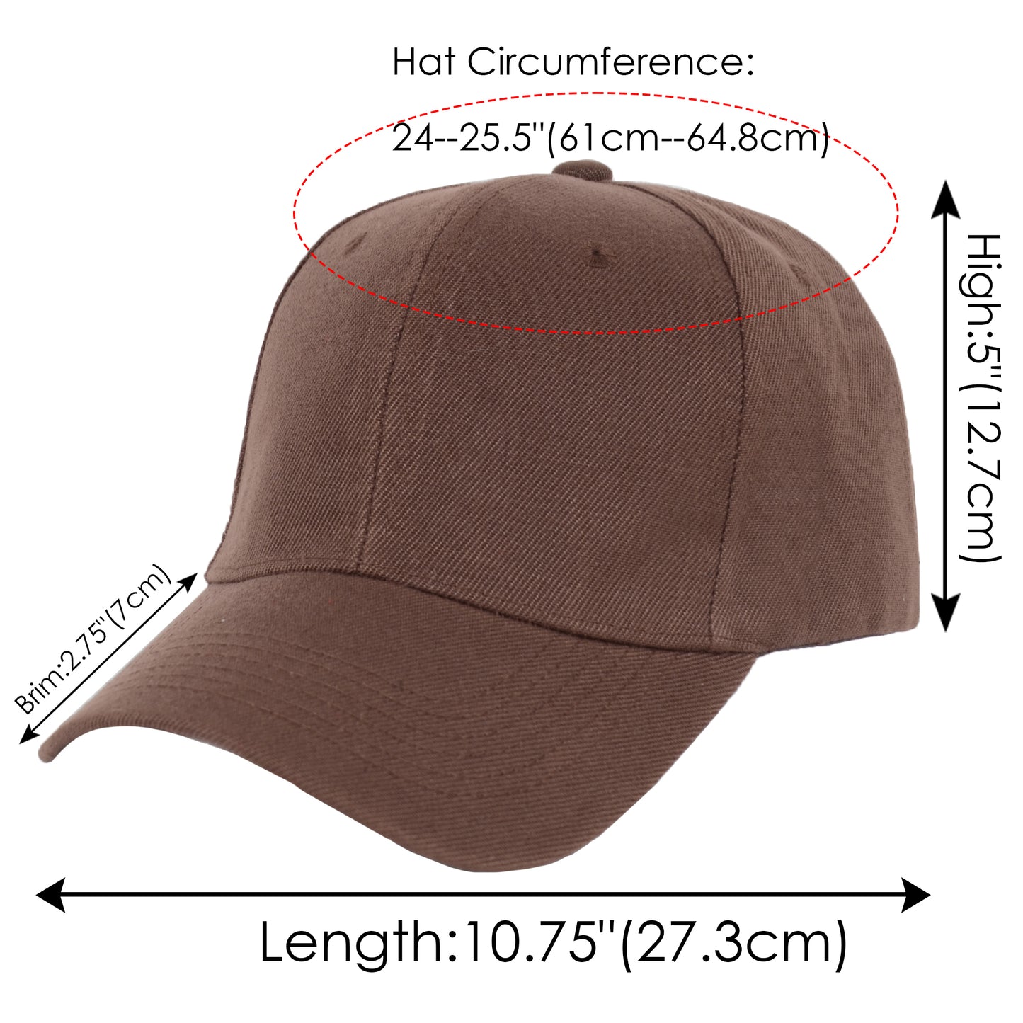 Alilang Classic Baseball Cap for Women Men Golf Dad Hat Solid Adjustable Plain Cap