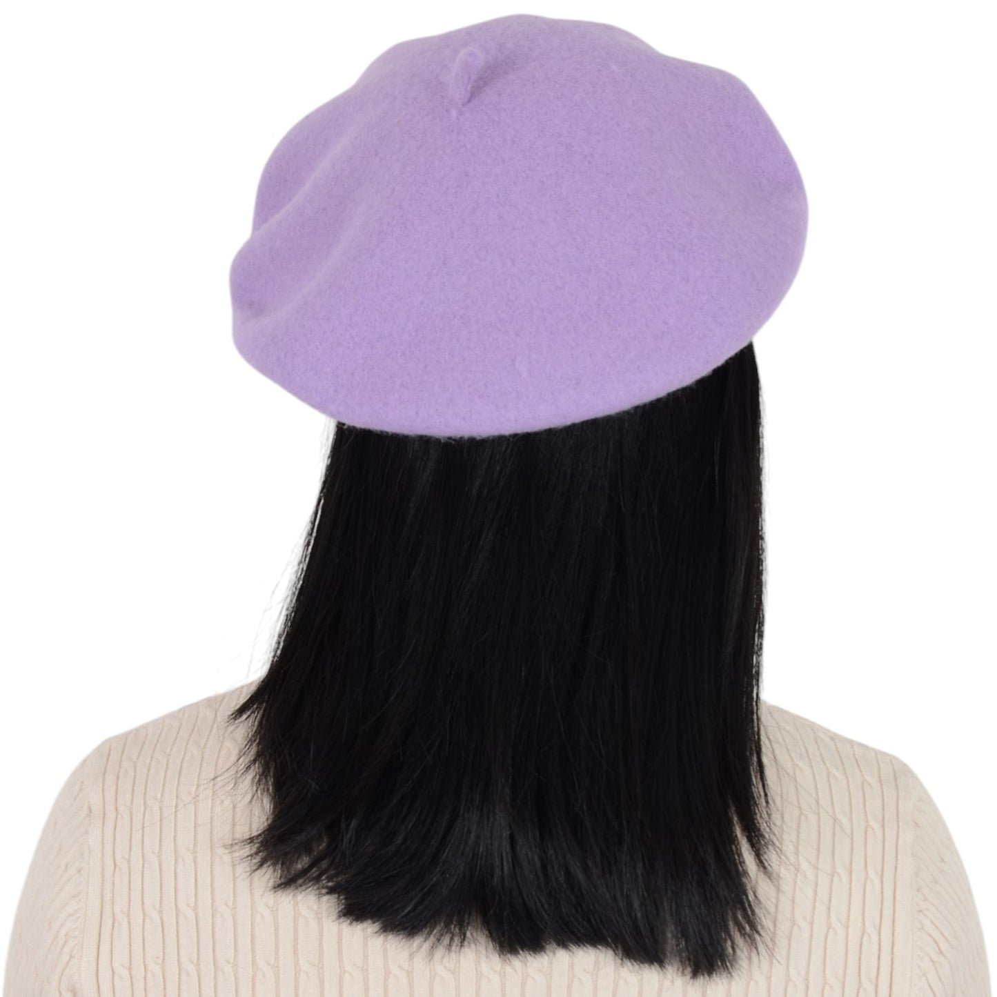 Women's Wool French Beret Hats Solid Color Classic Beanie Fall Winter Cap