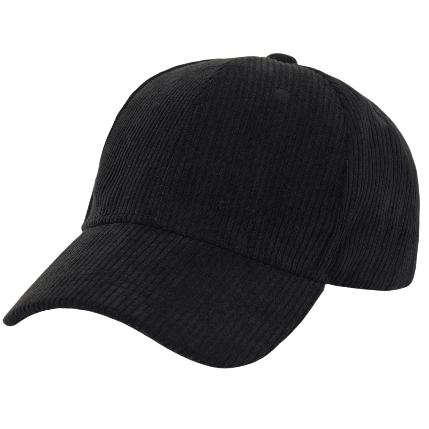 Anna-Kaci Vintage Corduroy Baseball Cap Solid Color Adjustable Strap Trucker Hat for Women Men