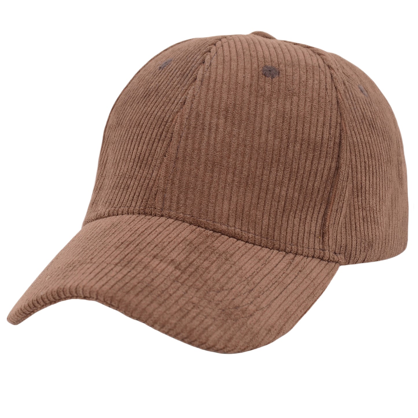 Anna-Kaci Vintage Corduroy Baseball Cap Solid Color Adjustable Strap Trucker Hat for Women Men