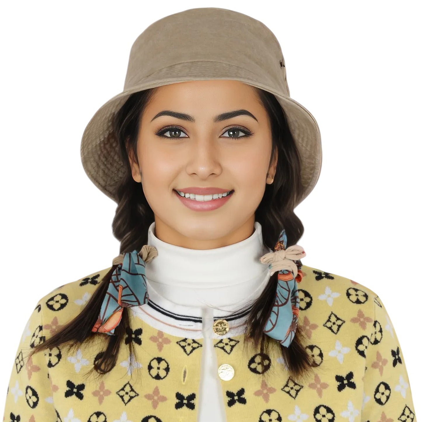 Anna-Kaci Unisex Classic Washed Denim Bucket Hat Cotton Sun Hats Outdoor Fisherman Cap for Beach, Golf, Fishing