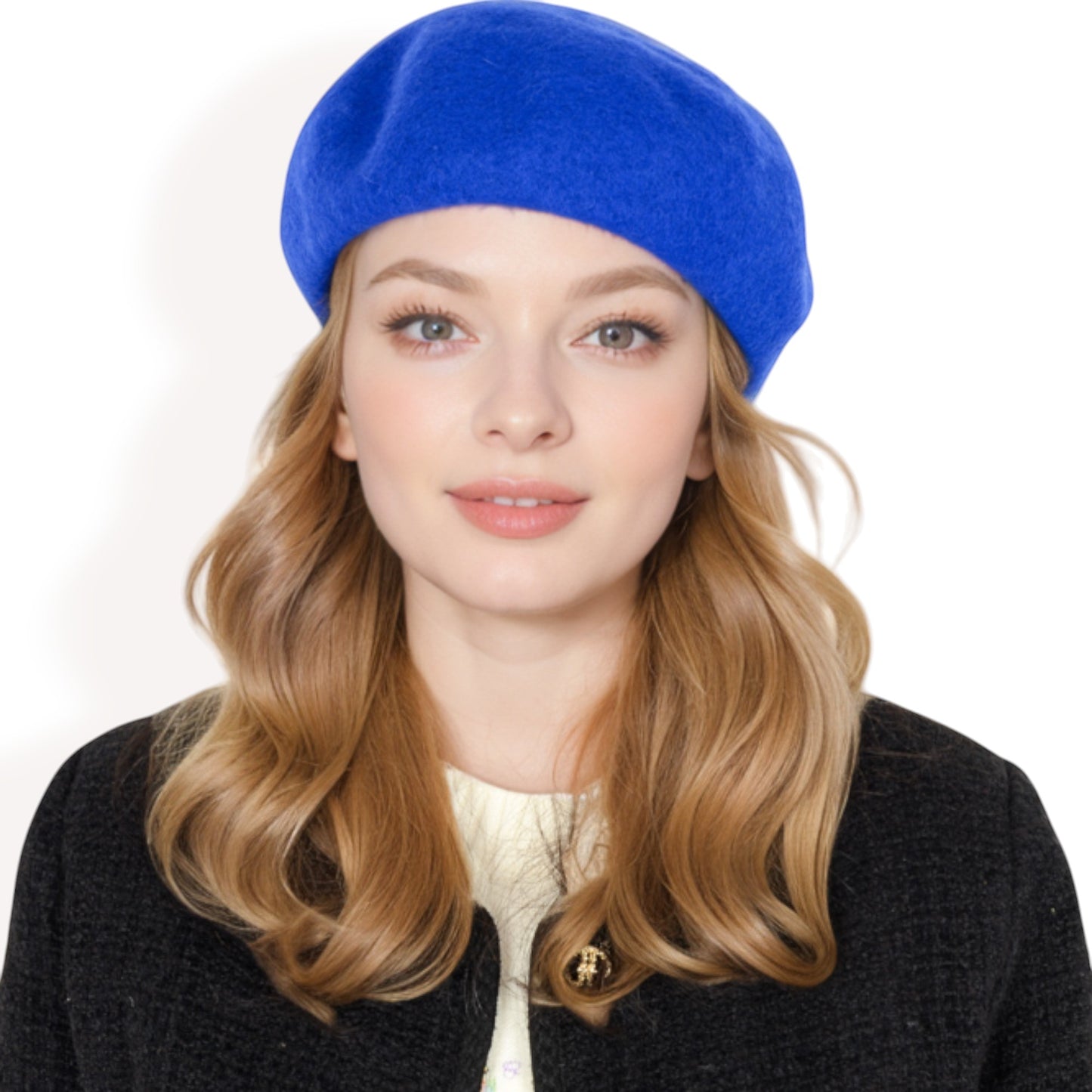 Anna-Kaci Women'sClassic Wool Beret Hat with Adjustable Inner Band and Timeless Parisian Style