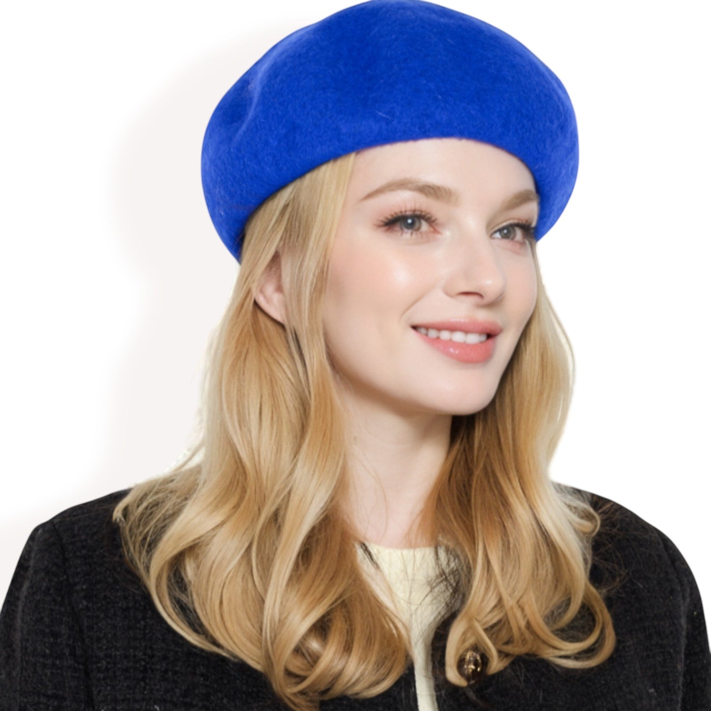 Anna-Kaci Women'sClassic Wool Beret Hat with Adjustable Inner Band and Timeless Parisian Style