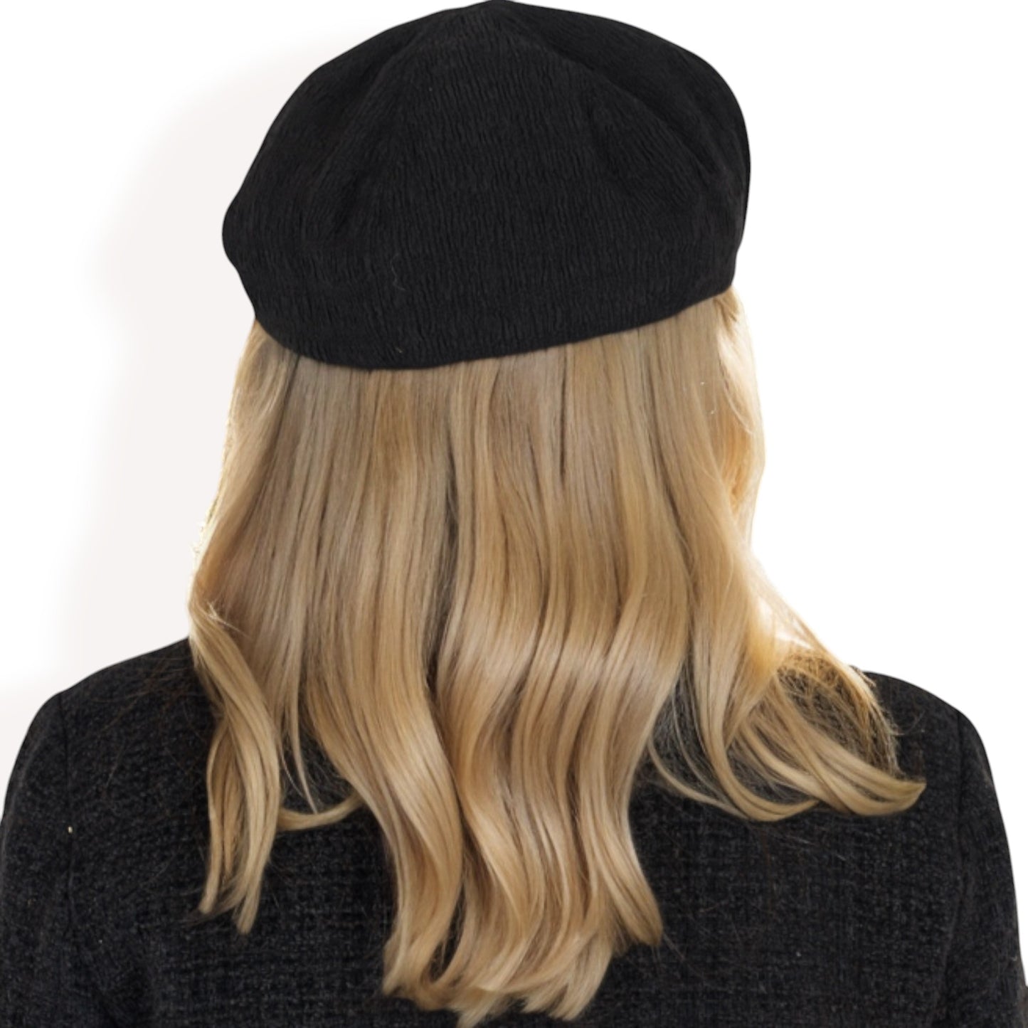 Anna-Kaci Women's Lightweight Textured Beret with Soft Stretch Fit and Chic Parisian Design