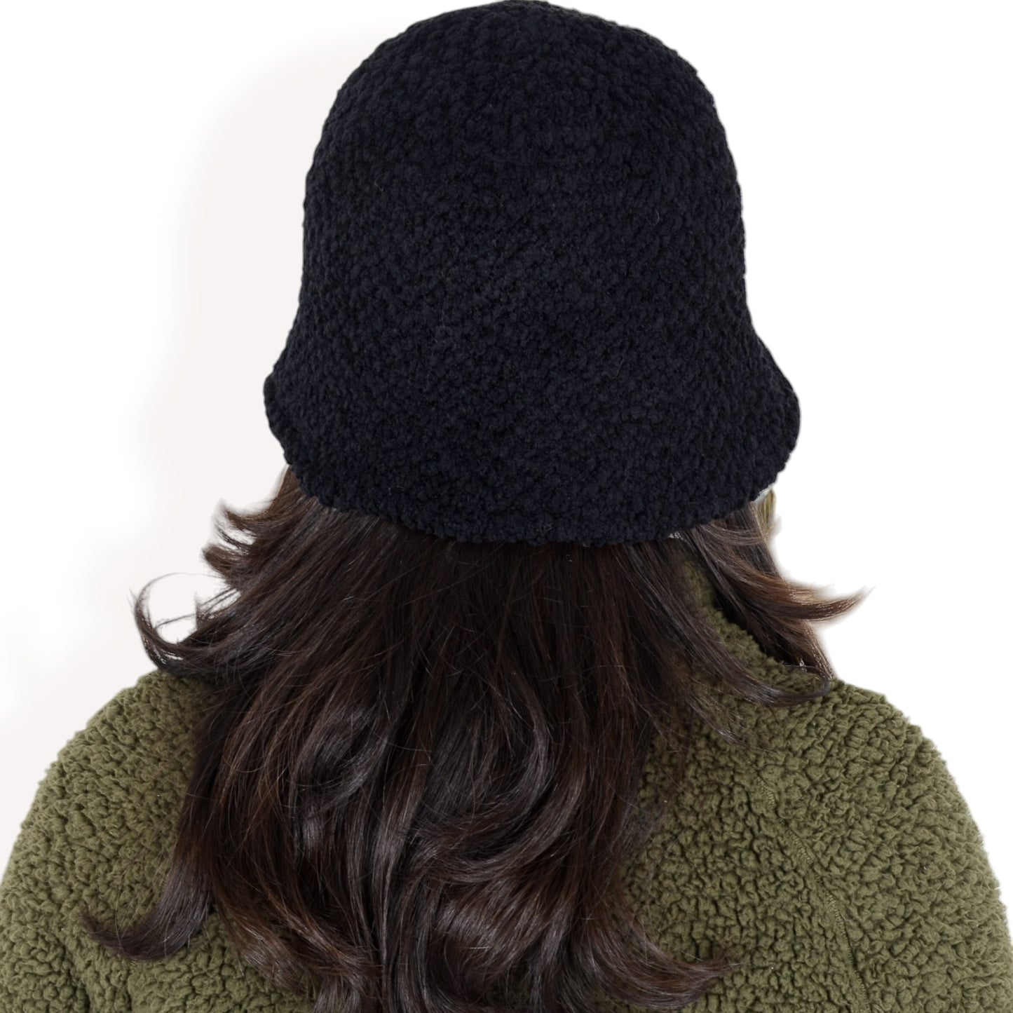 Anna-Kaci Women's High Pile Fleece Bucket Hat with Soft Textured Fabric and Modern Casual Design