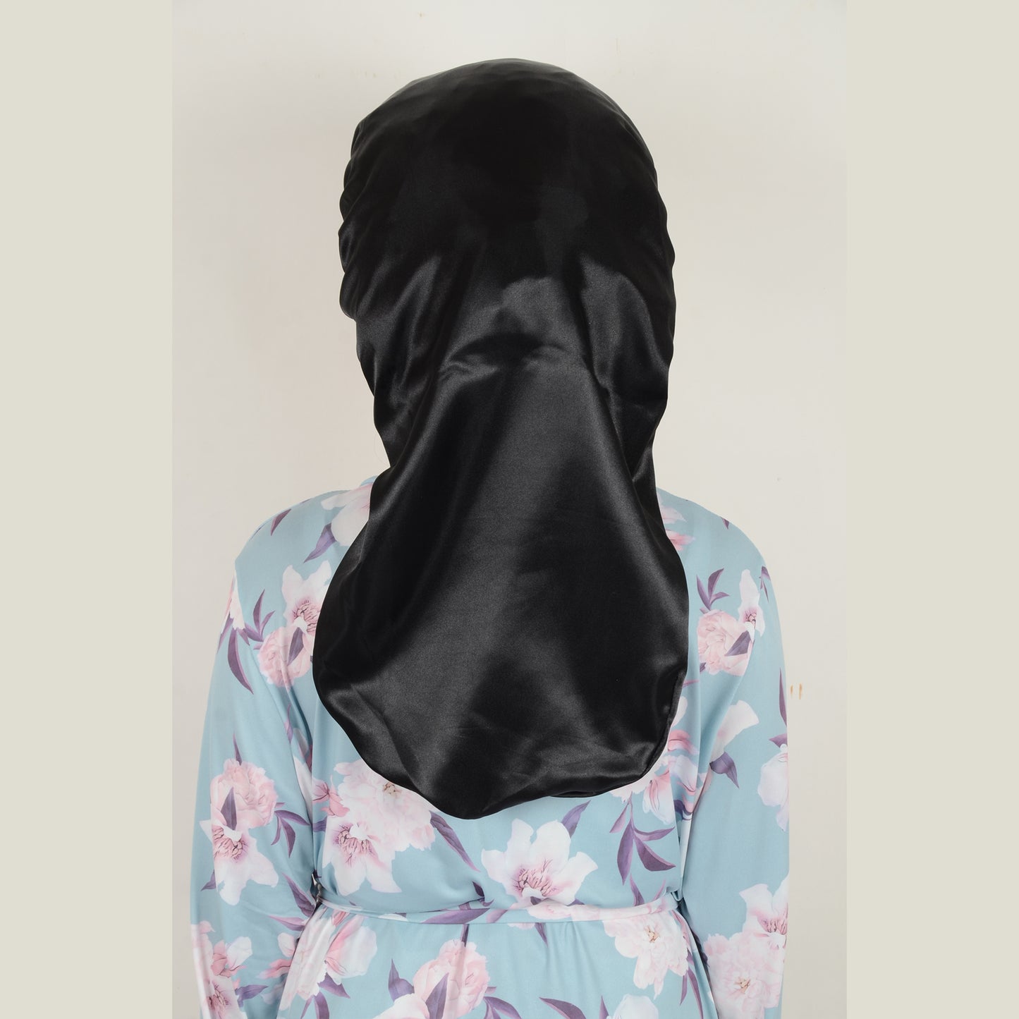 Anna-Kaci Satin Long Bonnet Sleep Cap with Stretch Turban Band for Hair Protection and Moisture Retention