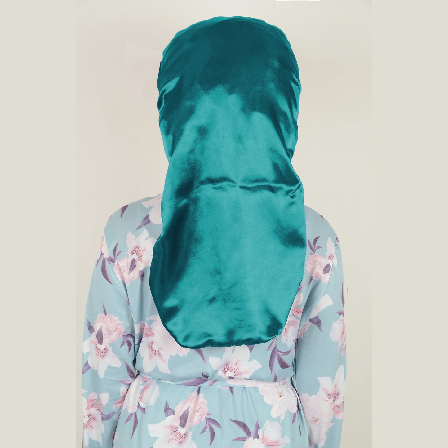 Anna-Kaci Satin Long Bonnet Sleep Cap with Stretch Turban Band for Hair Protection and Moisture Retention
