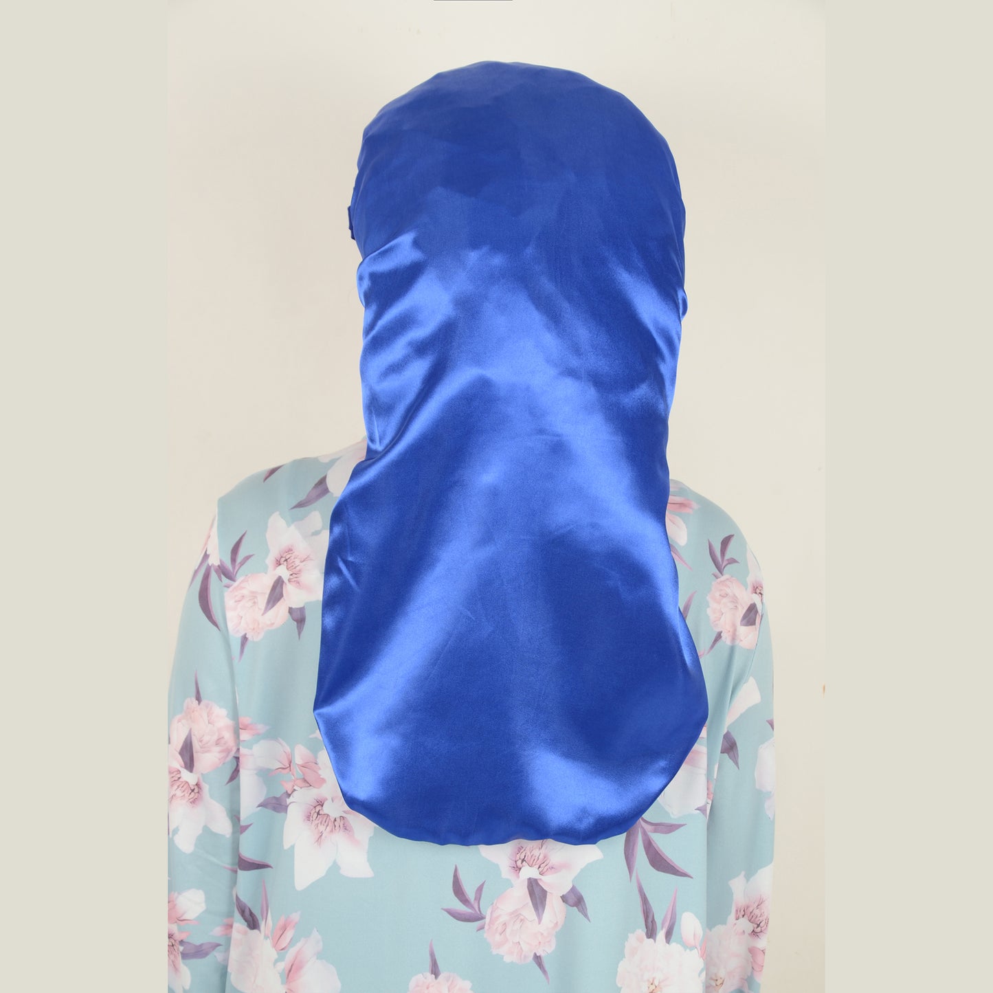 Anna-Kaci Satin Long Bonnet Sleep Cap with Stretch Turban Band for Hair Protection and Moisture Retention