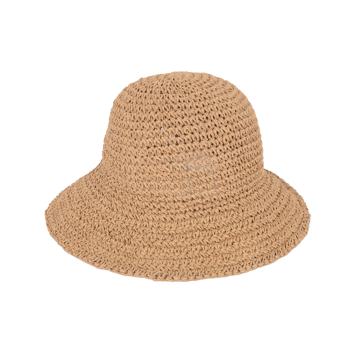 Anna-Kaci Crochet Raffia Sun Hat with Wide Brim and Bow Detail Foldable Summer Beach Hat for Stylish Sun Protection