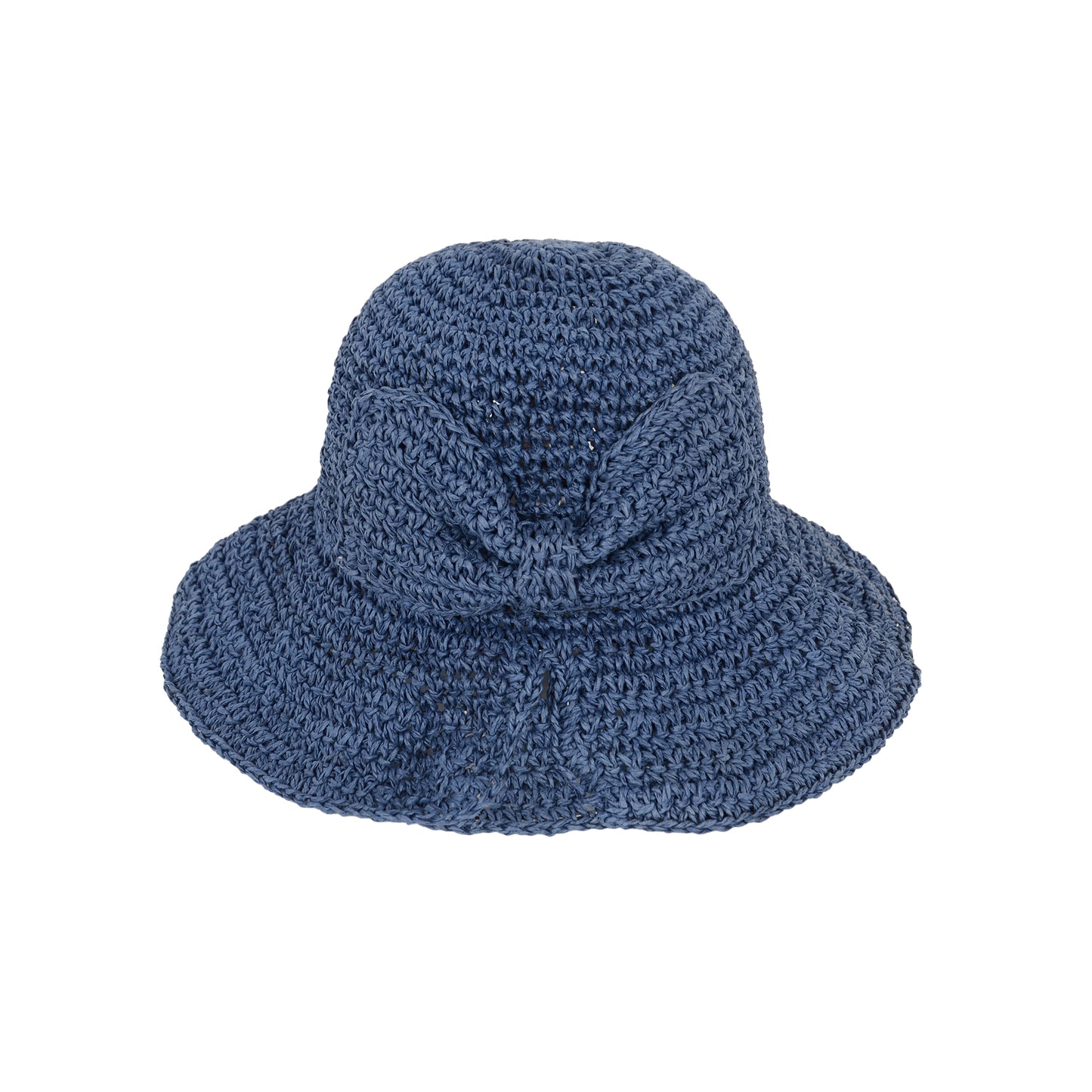 Anna-Kaci Crochet Raffia Sun Hat with Wide Brim and Bow Detail Foldable Summer Beach Hat for Stylish Sun Protection