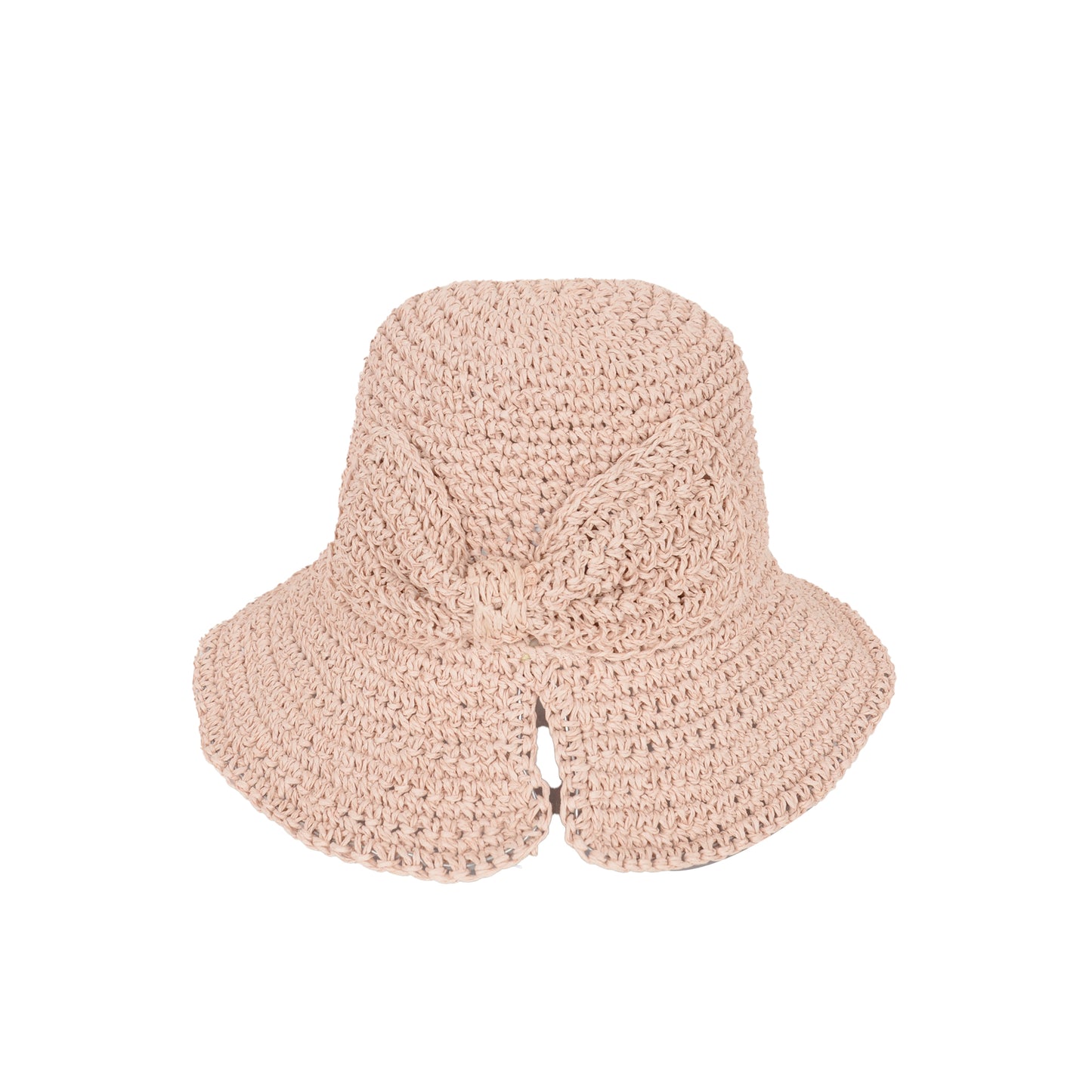 Anna-Kaci Crochet Raffia Sun Hat with Wide Brim and Bow Detail Foldable Summer Beach Hat for Stylish Sun Protection