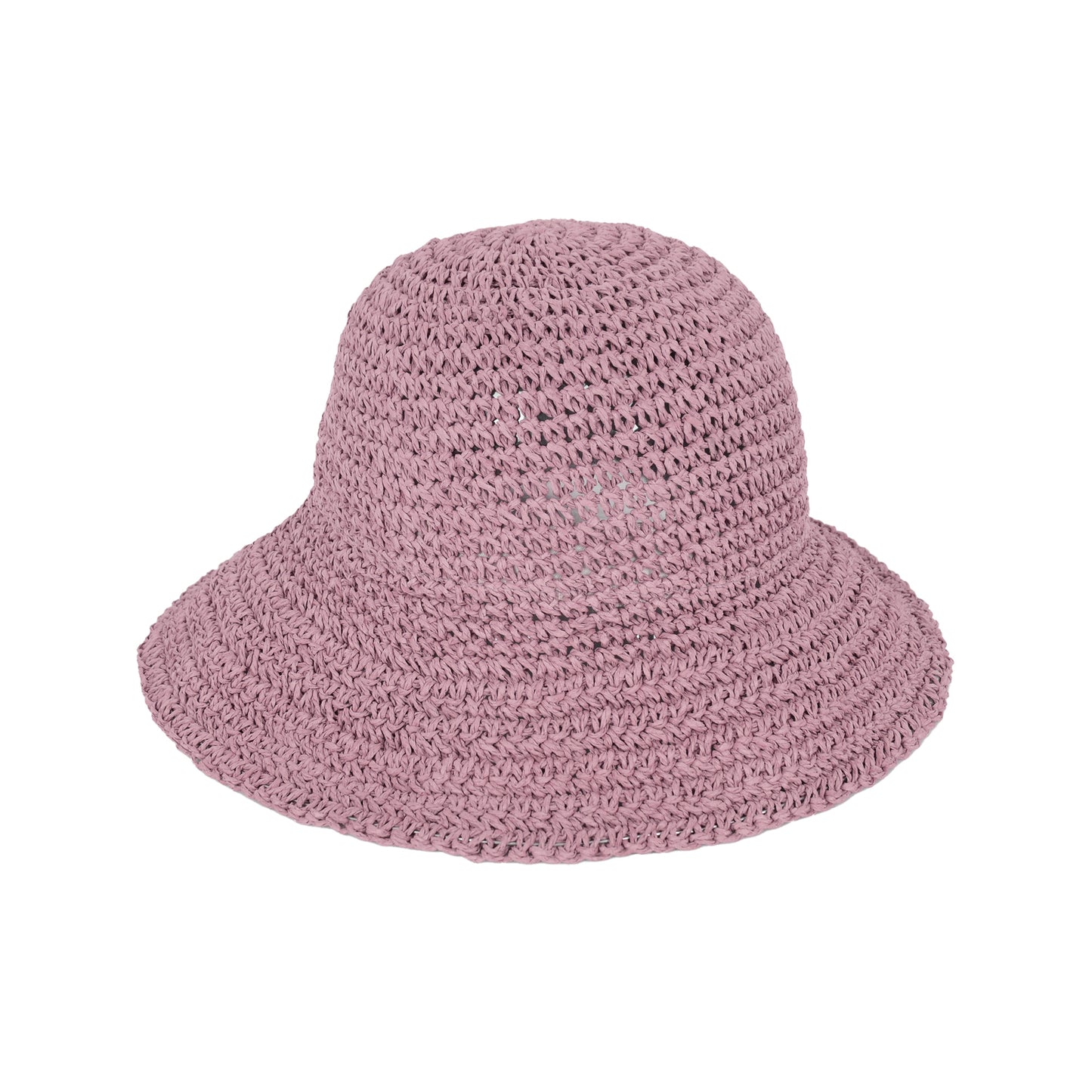 Anna-Kaci Crochet Raffia Sun Hat with Wide Brim and Bow Detail Foldable Summer Beach Hat for Stylish Sun Protection