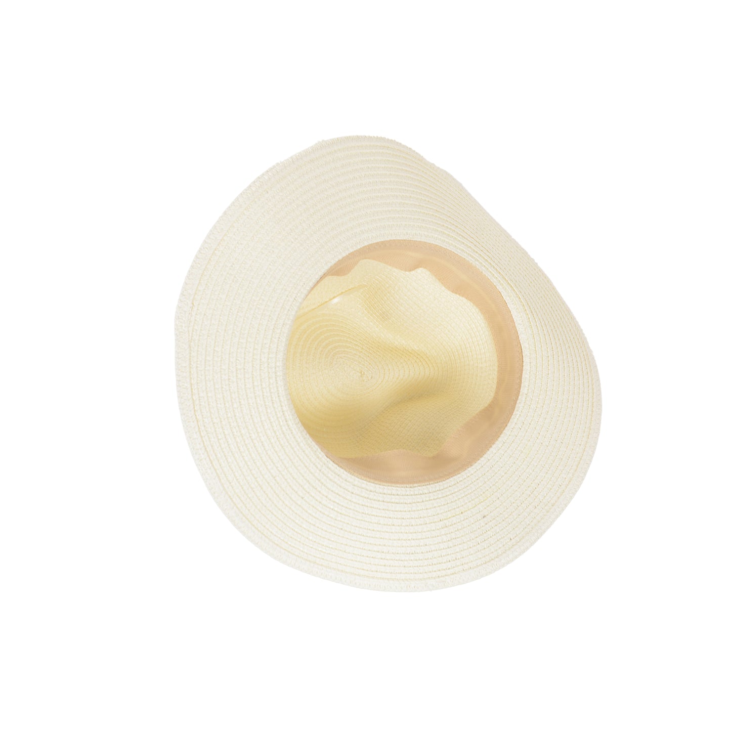 Anna-Kaci Wide Brim Straw Fedora Sun Hat with Black Band Lightweight Packable Summer Panama Hat for UV Protection