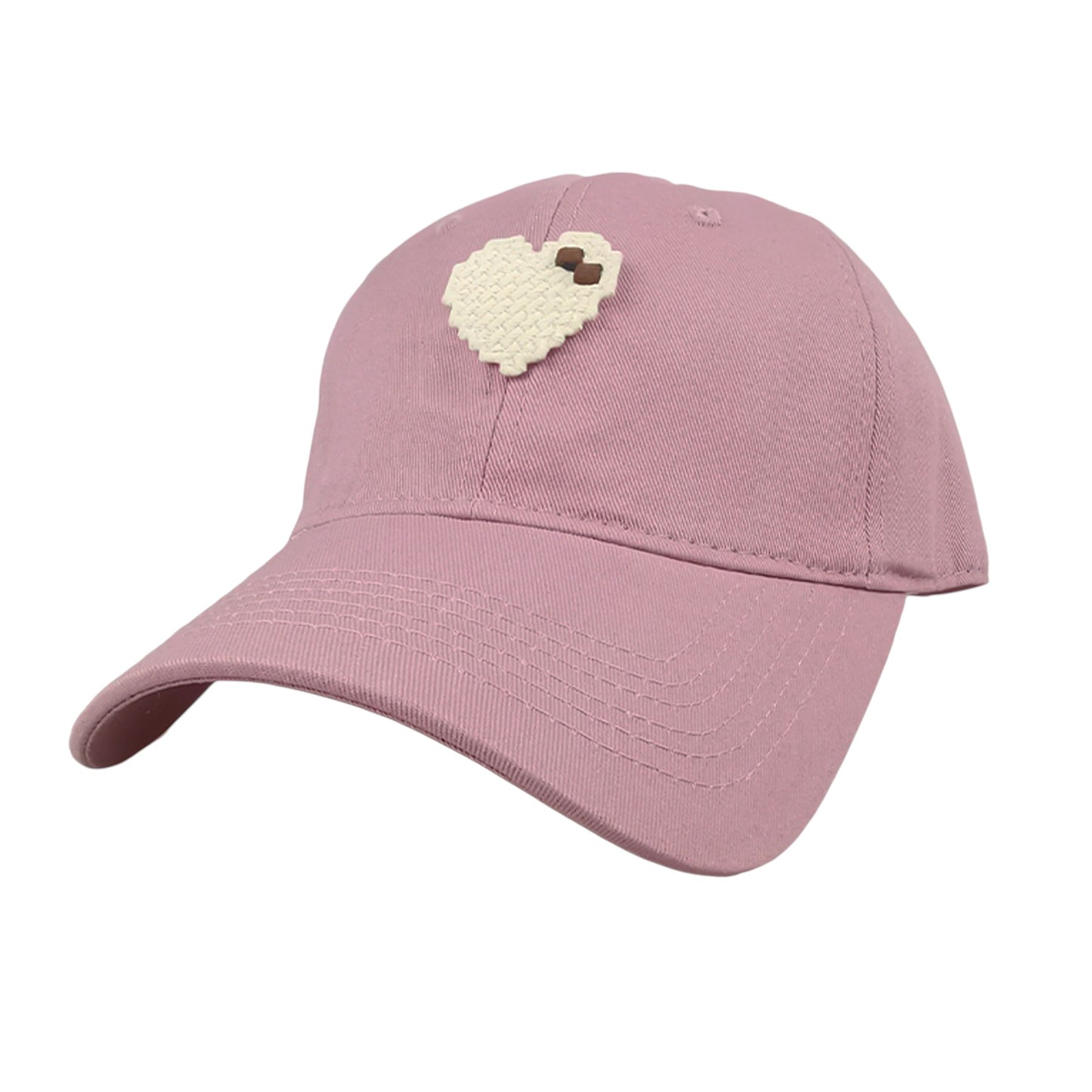 Anna-Kaci Women's Pixel Heart Wide - Brim Baseball Cap