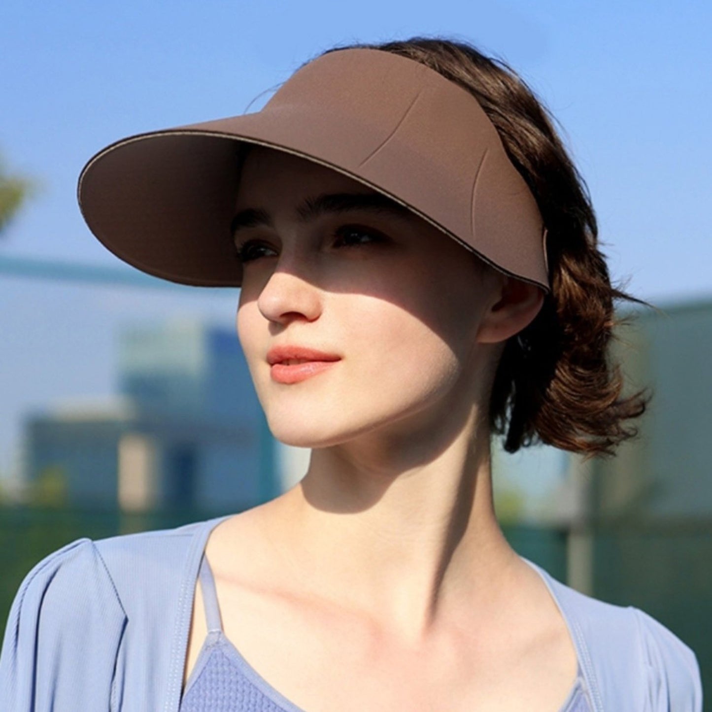 Anna-Kaci Women's Wide Brim Floppy Sun Hat with Contrast Bow Band and Structured Crown