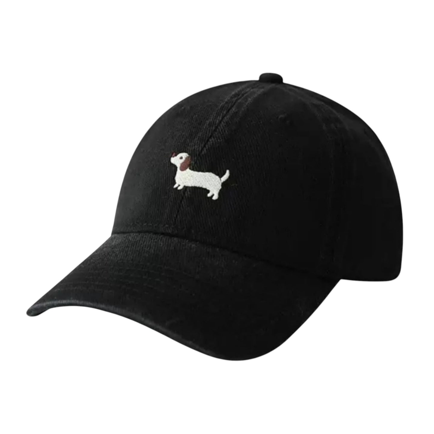 Anna-Kaci Women's Embroidered Sausage Dog Baseball Cap with Curved Brim and Adjustable Strap