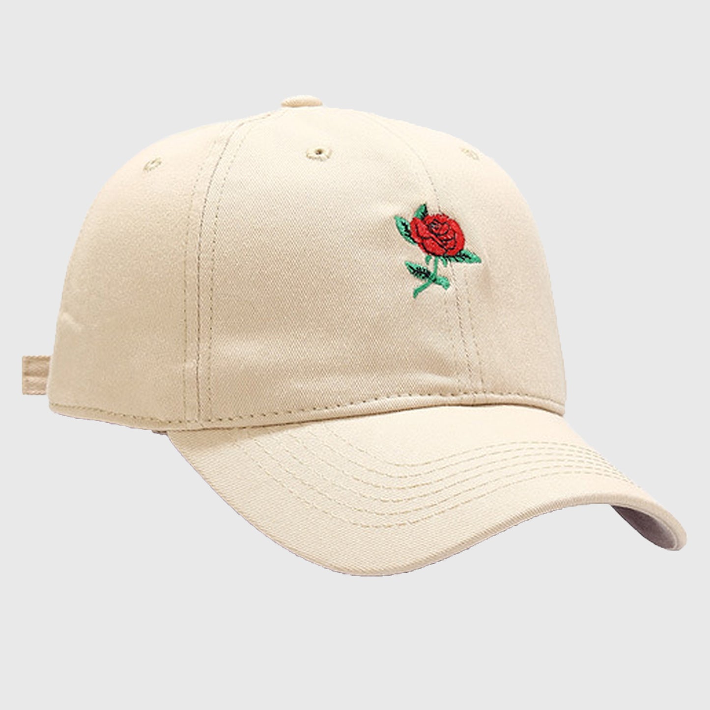 Anna-Kaci Women's Baseball Cap with Rose Embroidery