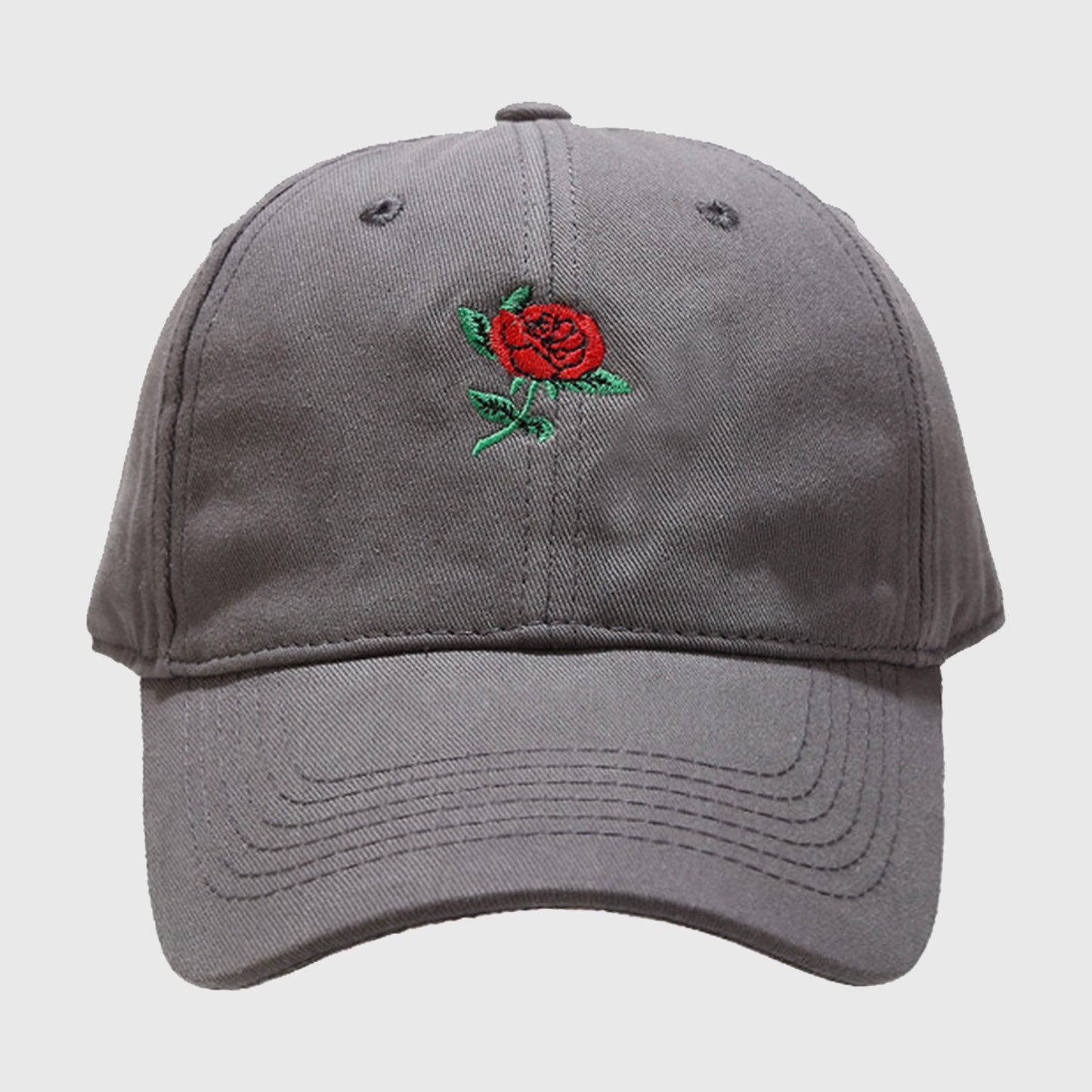 Anna-Kaci Women's Baseball Cap with Rose Embroidery