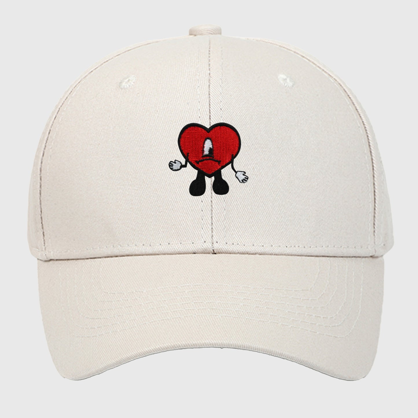 Anna-Kaci Women's Embroidered Heart Design Adjustable Baseball Cap