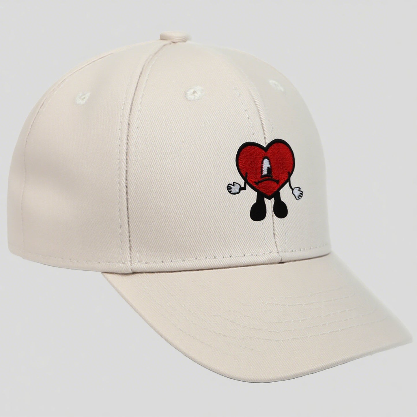 Anna-Kaci Women's Embroidered Heart Design Adjustable Baseball Cap