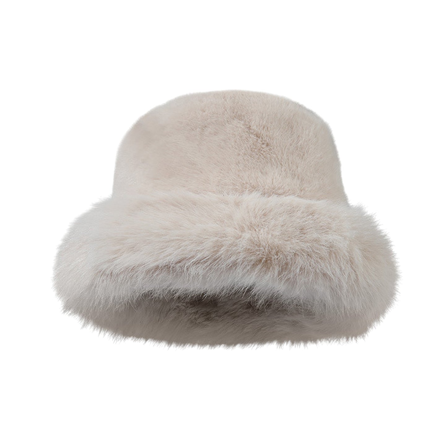 Anna-Kaci Women's Faux Fur Bucket Hat - Winter Warm & Stylish