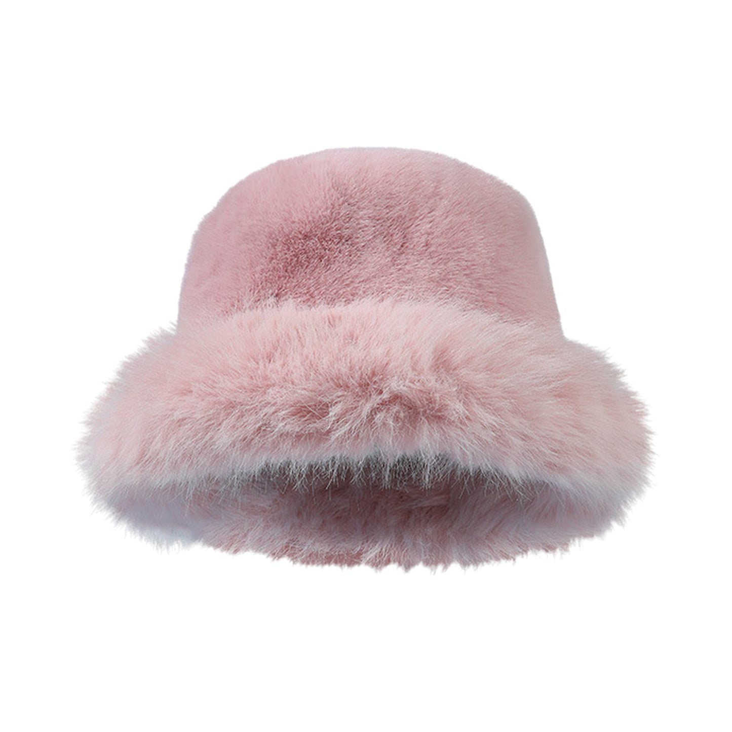 Anna-Kaci Women's Faux Fur Bucket Hat - Winter Warm & Stylish