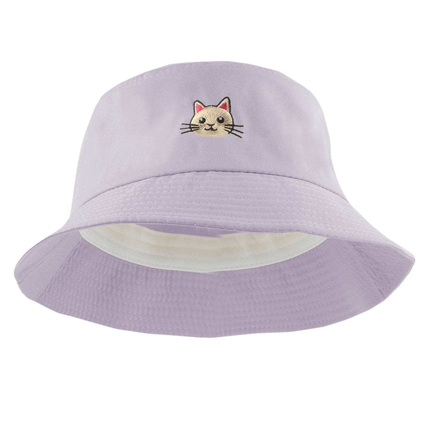 Anna-Kaci Women's Cute & Stylish Bucket Hat with Cat Embroidery