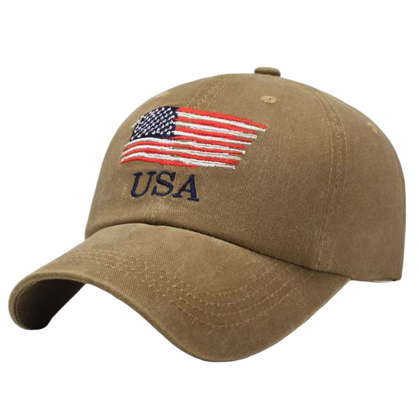 Anna-Kaci Men's and Women's Baseball Cap with USA Flag Embroidery