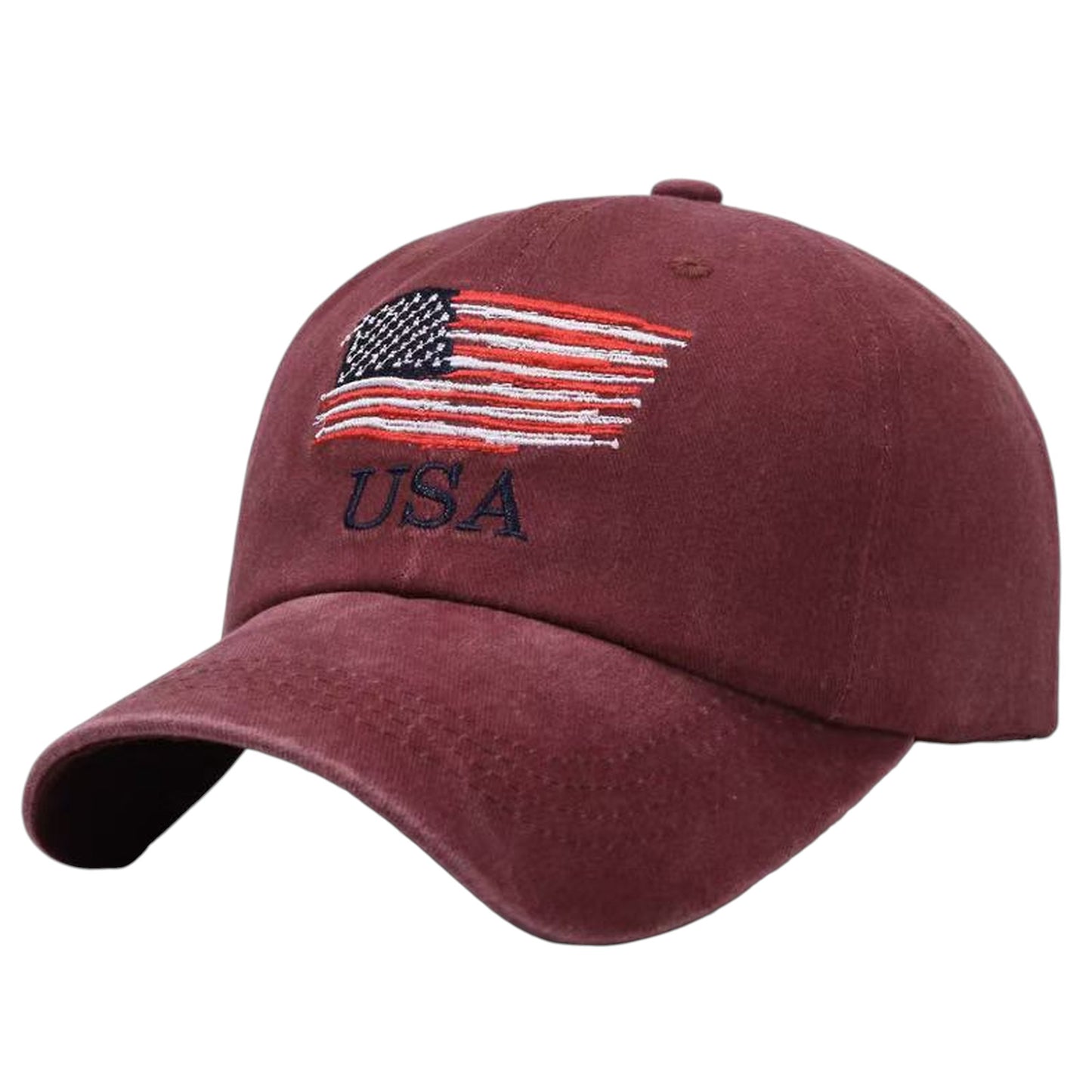Anna-Kaci Men's and Women's Baseball Cap with USA Flag Embroidery