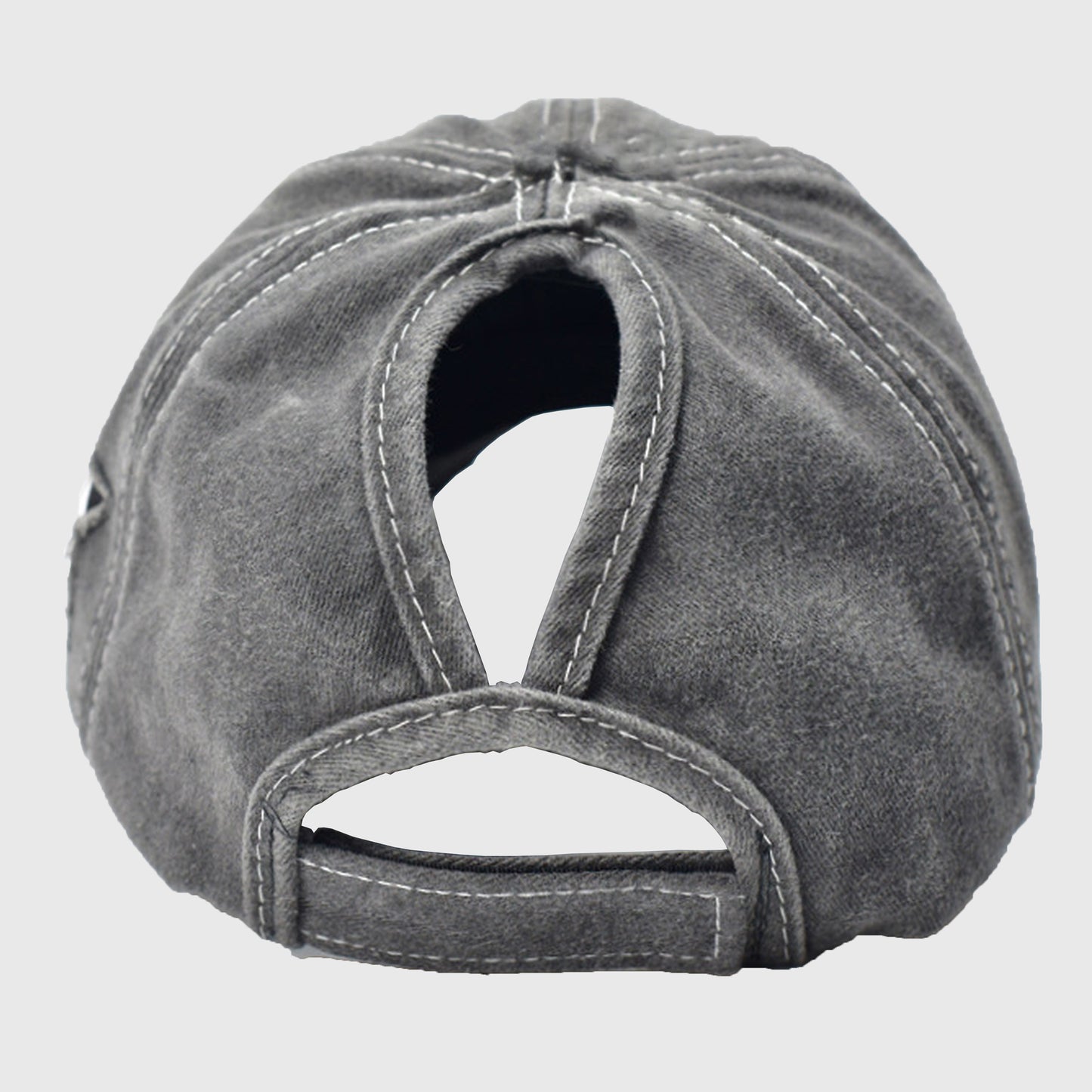 Anna-Kaci Women's Distressed Baseball Cap with Glitter Star Patches