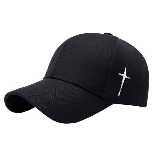Anna-Kaci Unisex Baseball Cap with Cross Embroidery
