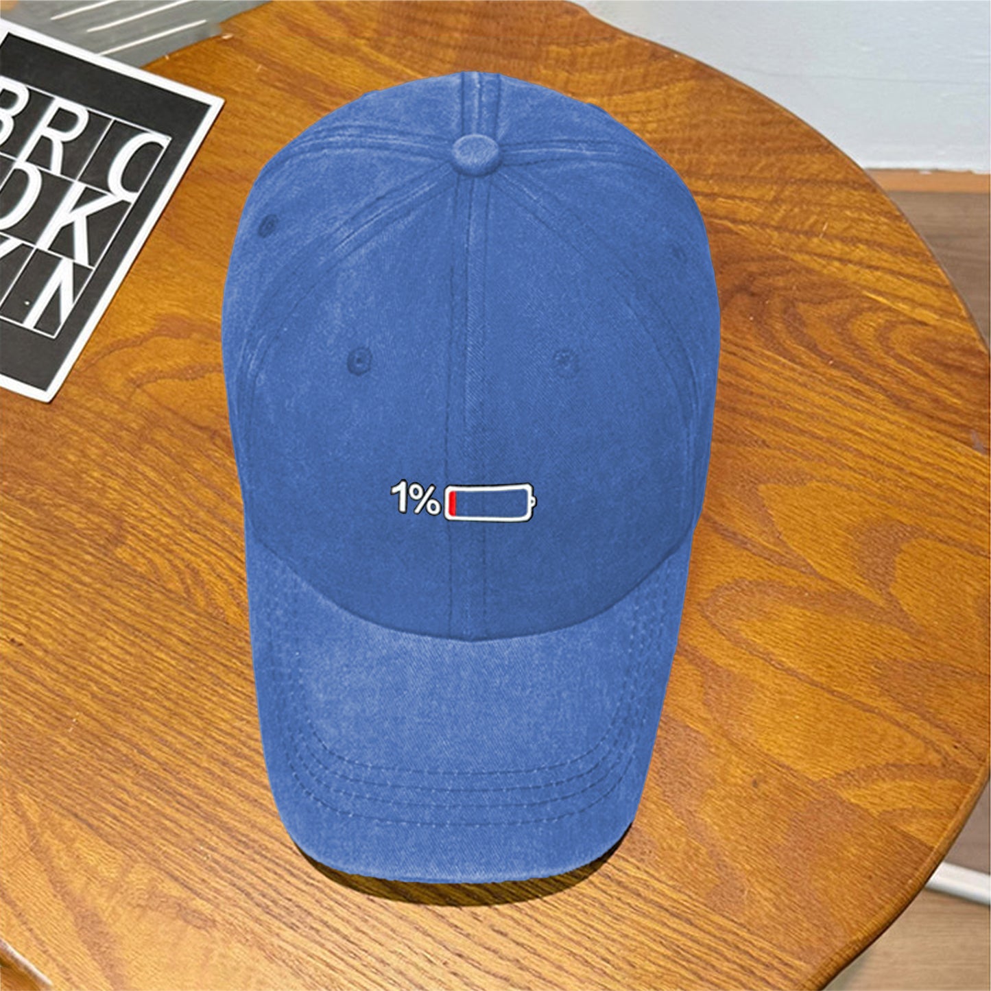 Anna-Kaci Unisex Baseball Cap with Battery Embroidery