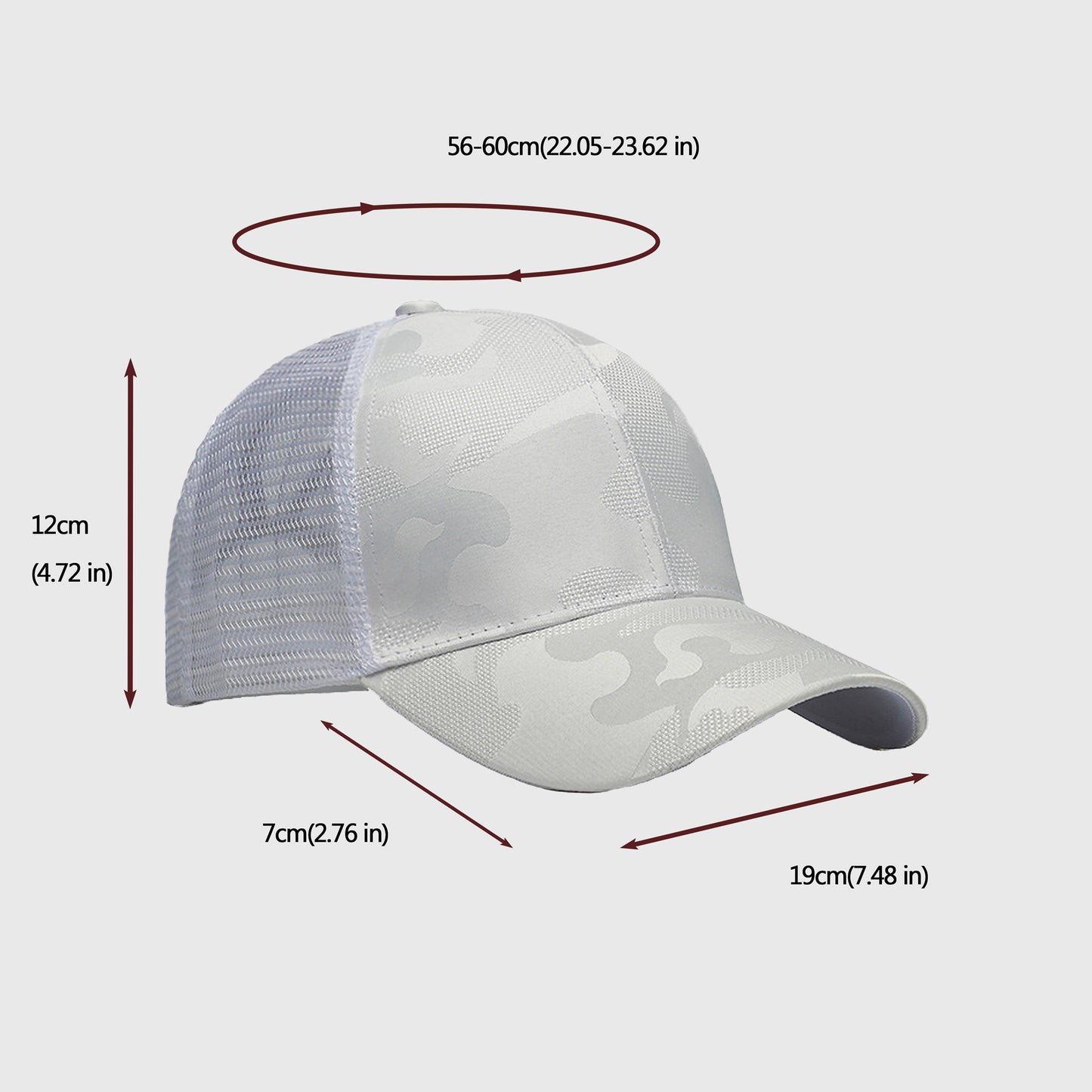 Anna-Kaci Women's Camo Trucker Hat with Mesh Back
