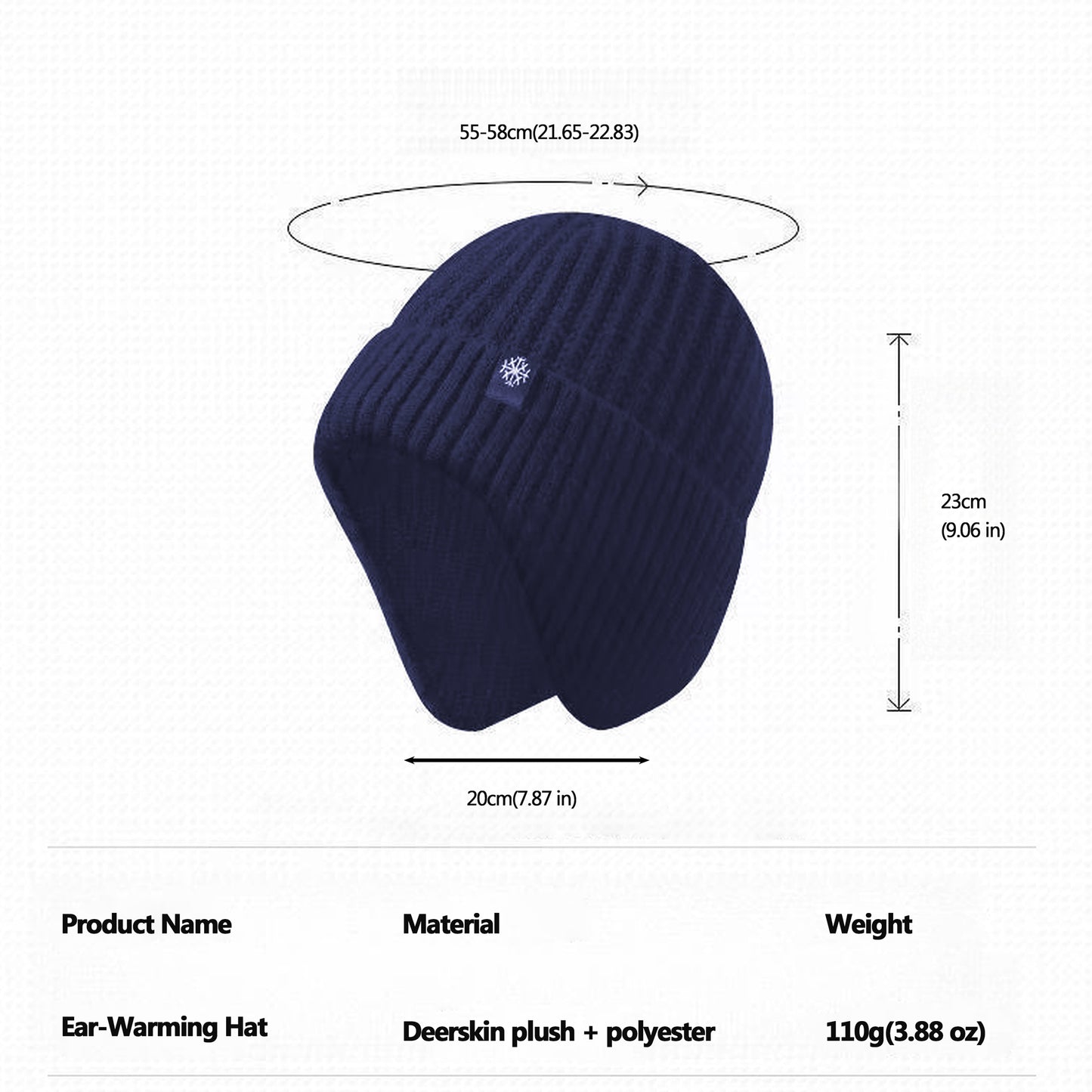 Anna-Kaci Unisex Stylish Ear - Warming Knit Hat